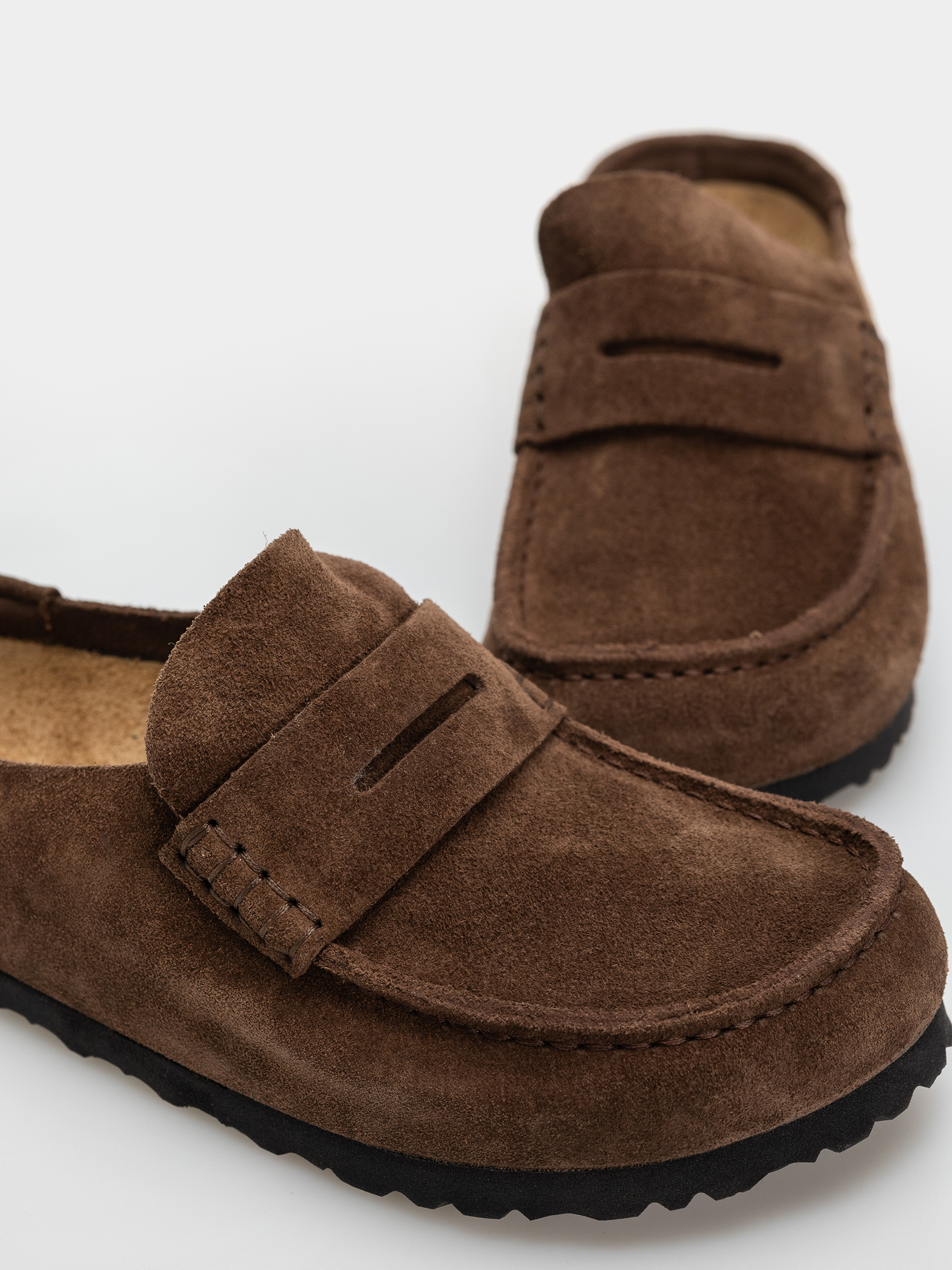 Klapki Birkenstock Naples Wrapped Suede Leather Narrow (carafe)