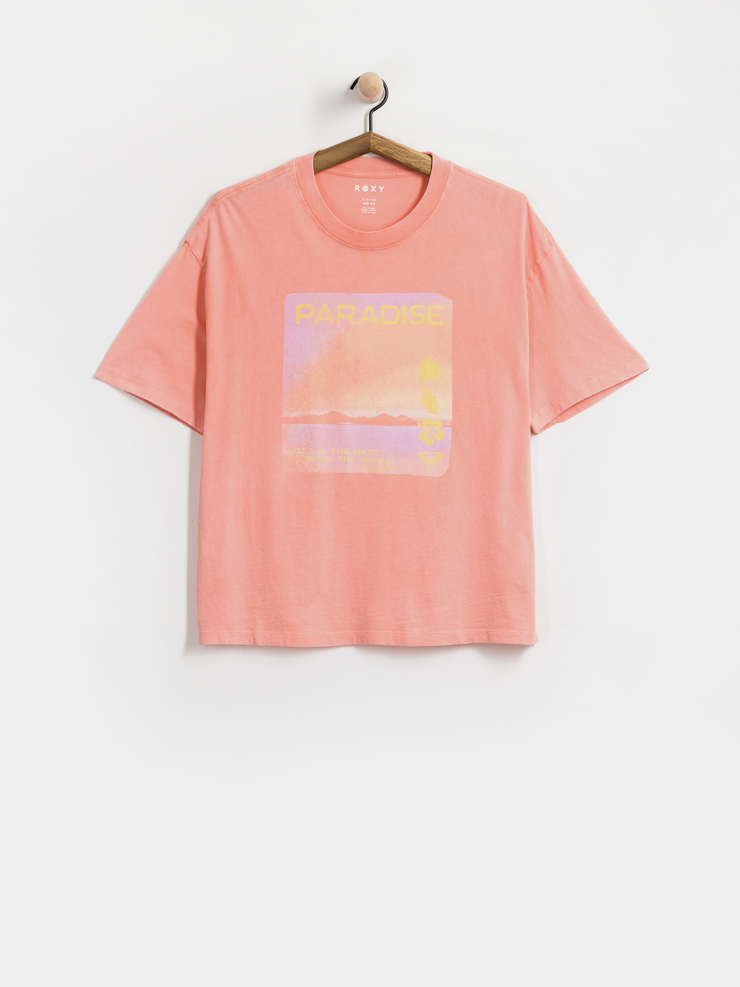 T-shirt Roxy Talloversize Washed Wmn (camellia)