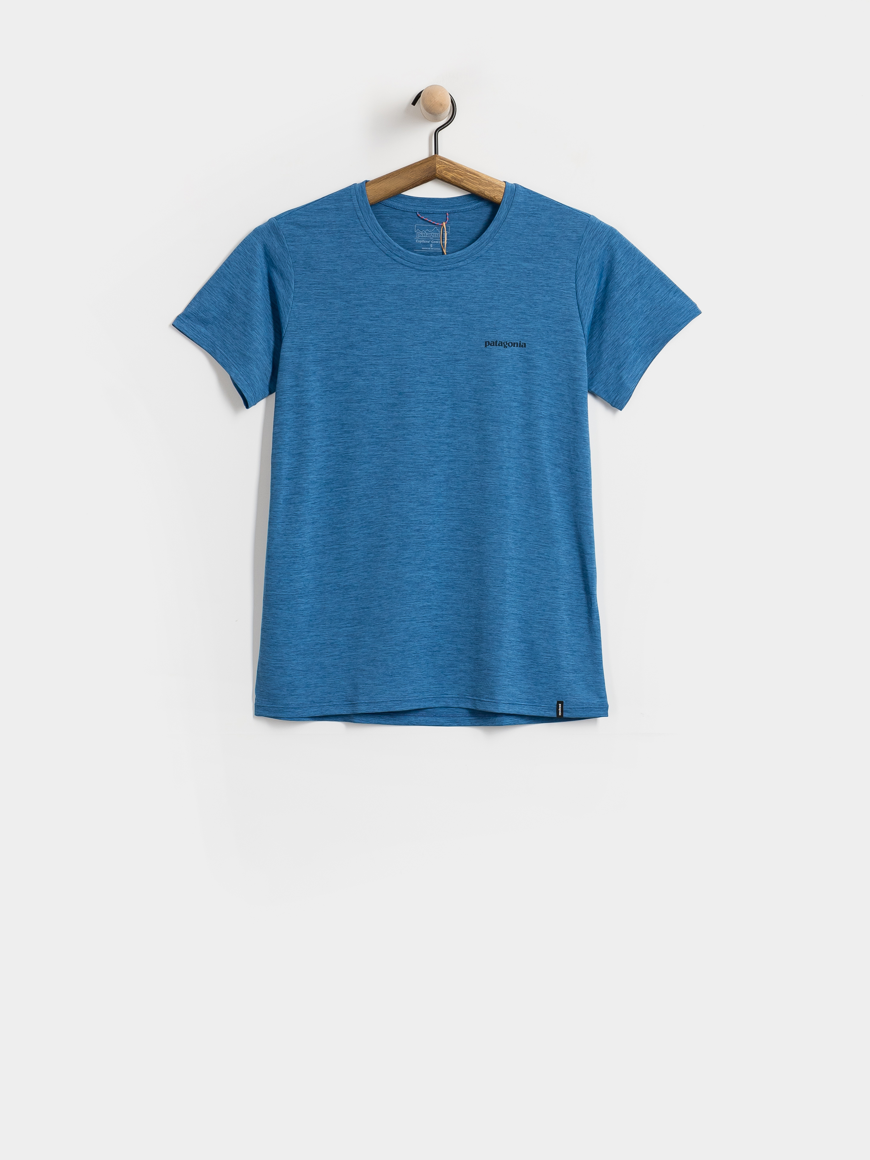 T-shirt Patagonia Cap Cool Daily Boardshort Logo Wmn (aquatic blue light aquatic blue x dye)
