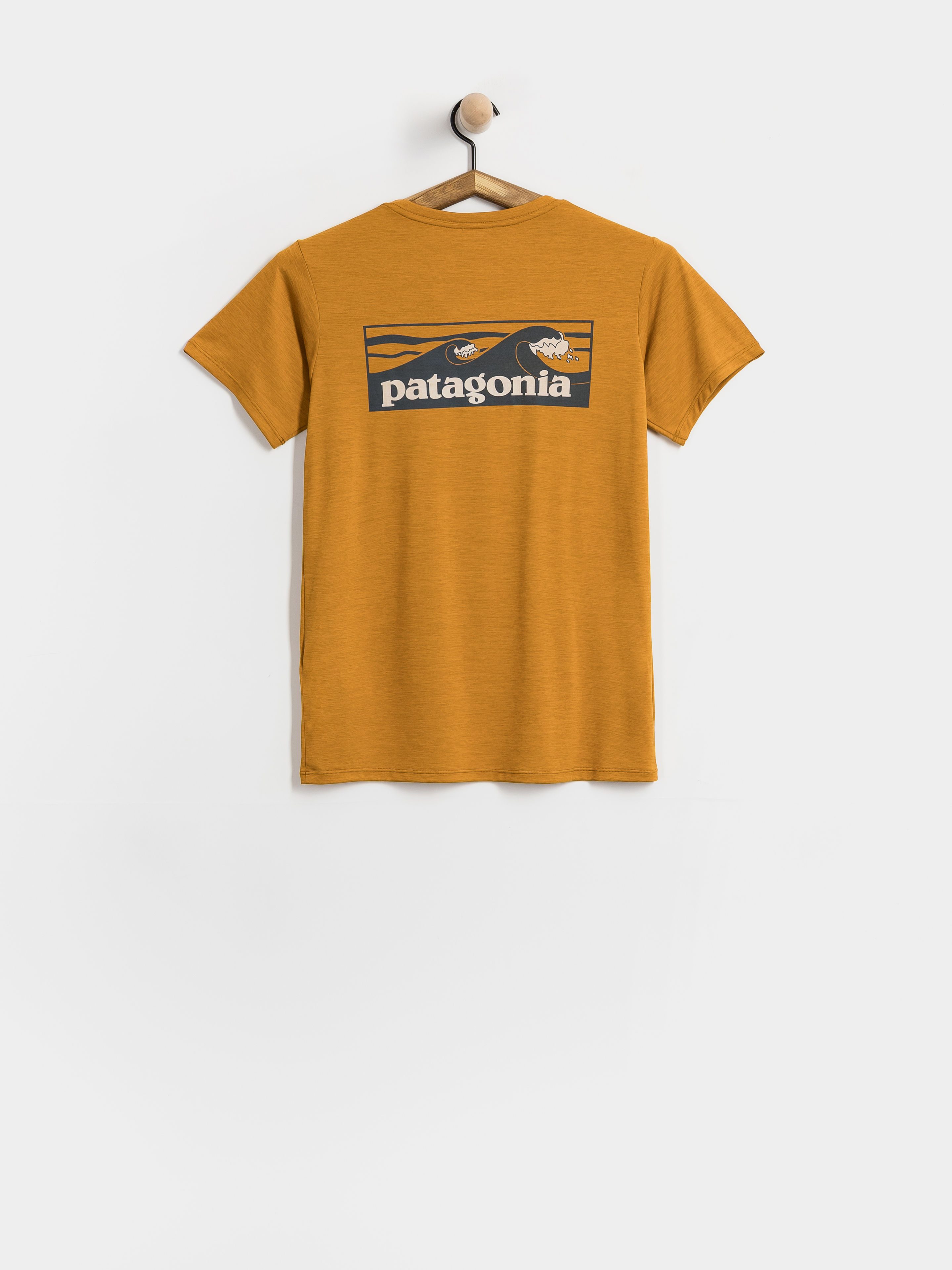 T-shirt Patagonia Cap Cool Daily Boardshort Logo Wmn (cinnamon brown dark cinnamon brown x dye)