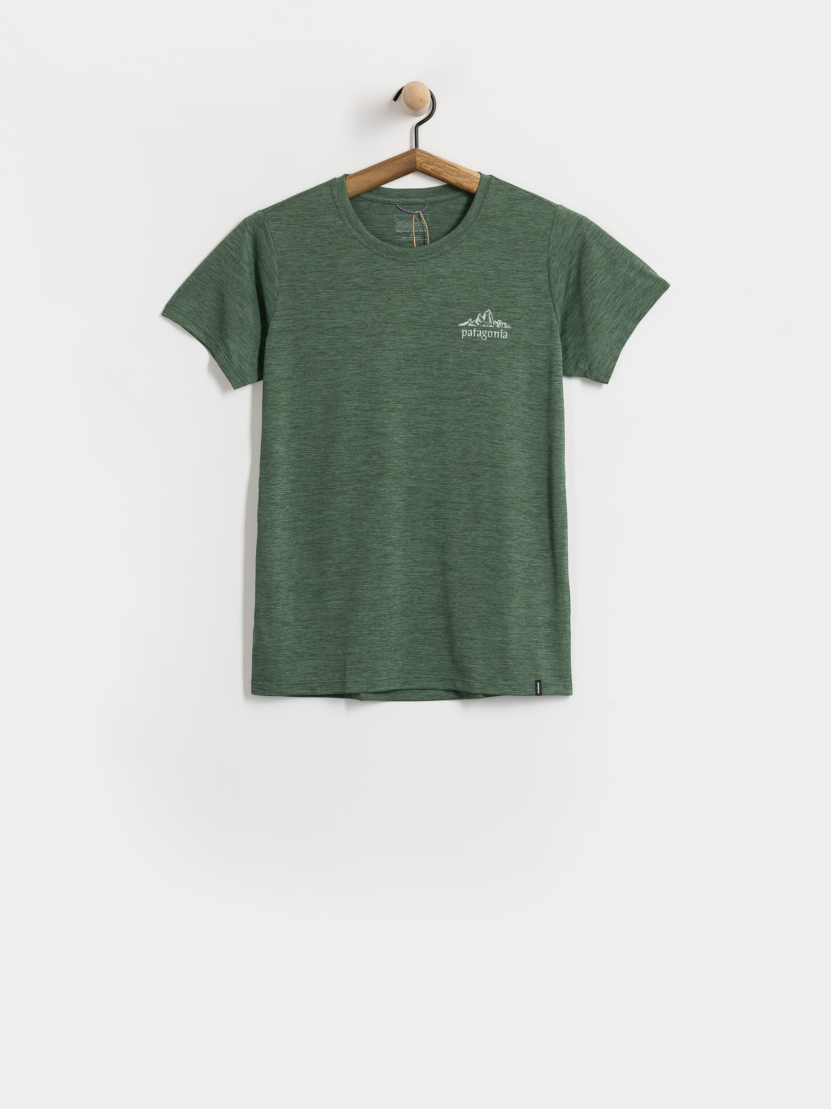 T-shirt Patagonia Cap Cool Daily Cloud Crag Wmn (canopy green light canopy green x dye)