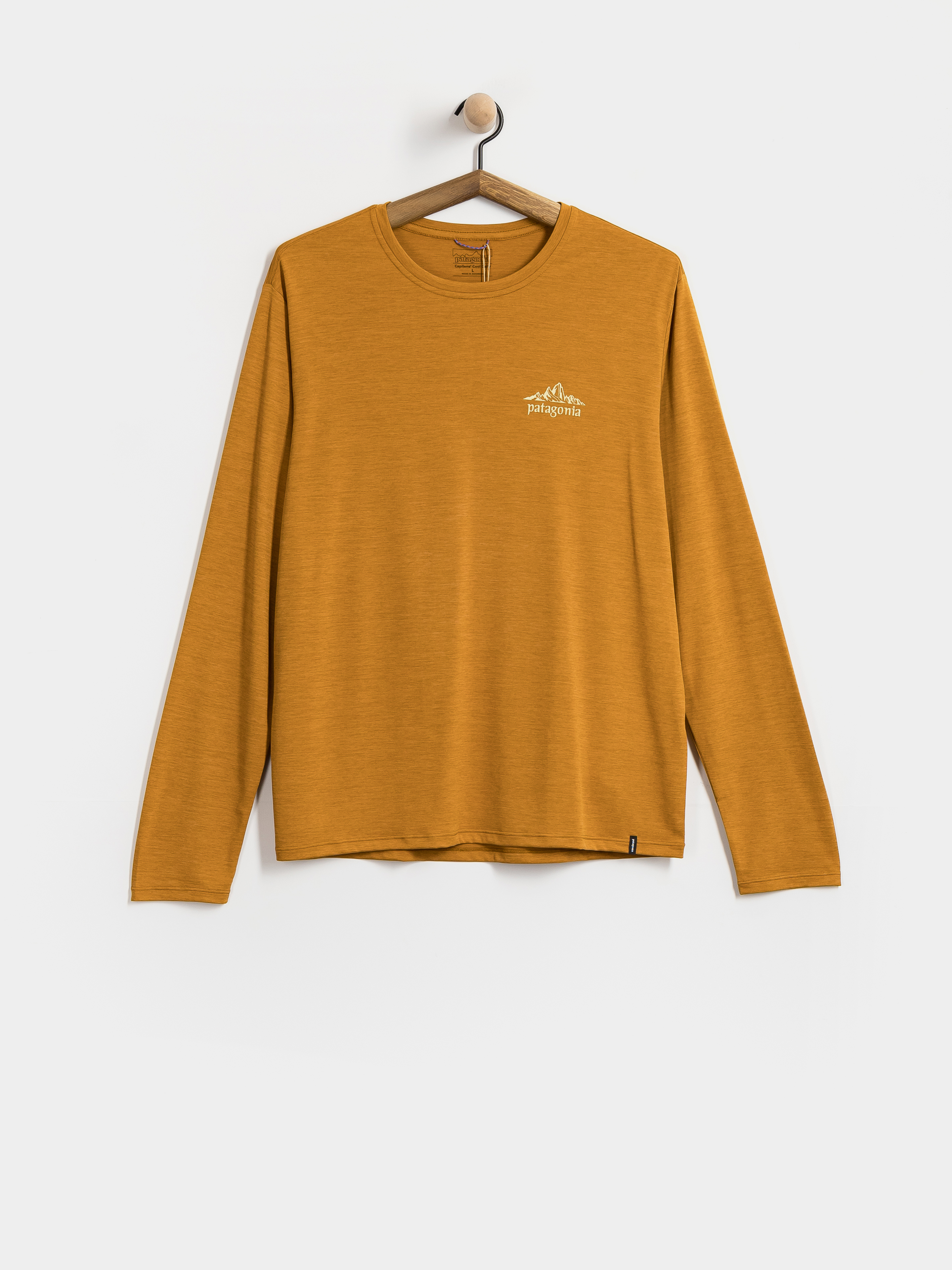 Longsleeve Patagonia Cap Cool Daily Cloud Crag (cinnamon brown dark cinnamon brown x dye)