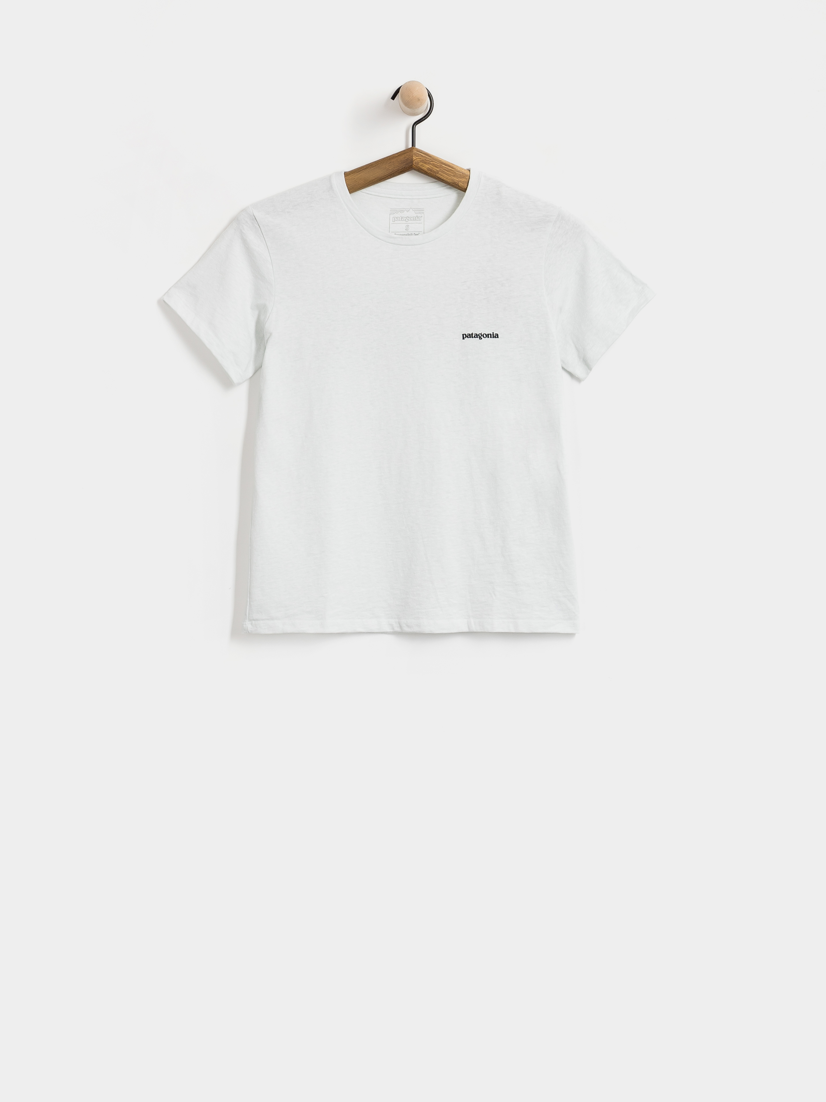 T-shirt Patagonia P 6 Logo Responsibili Wmn (fiber white)