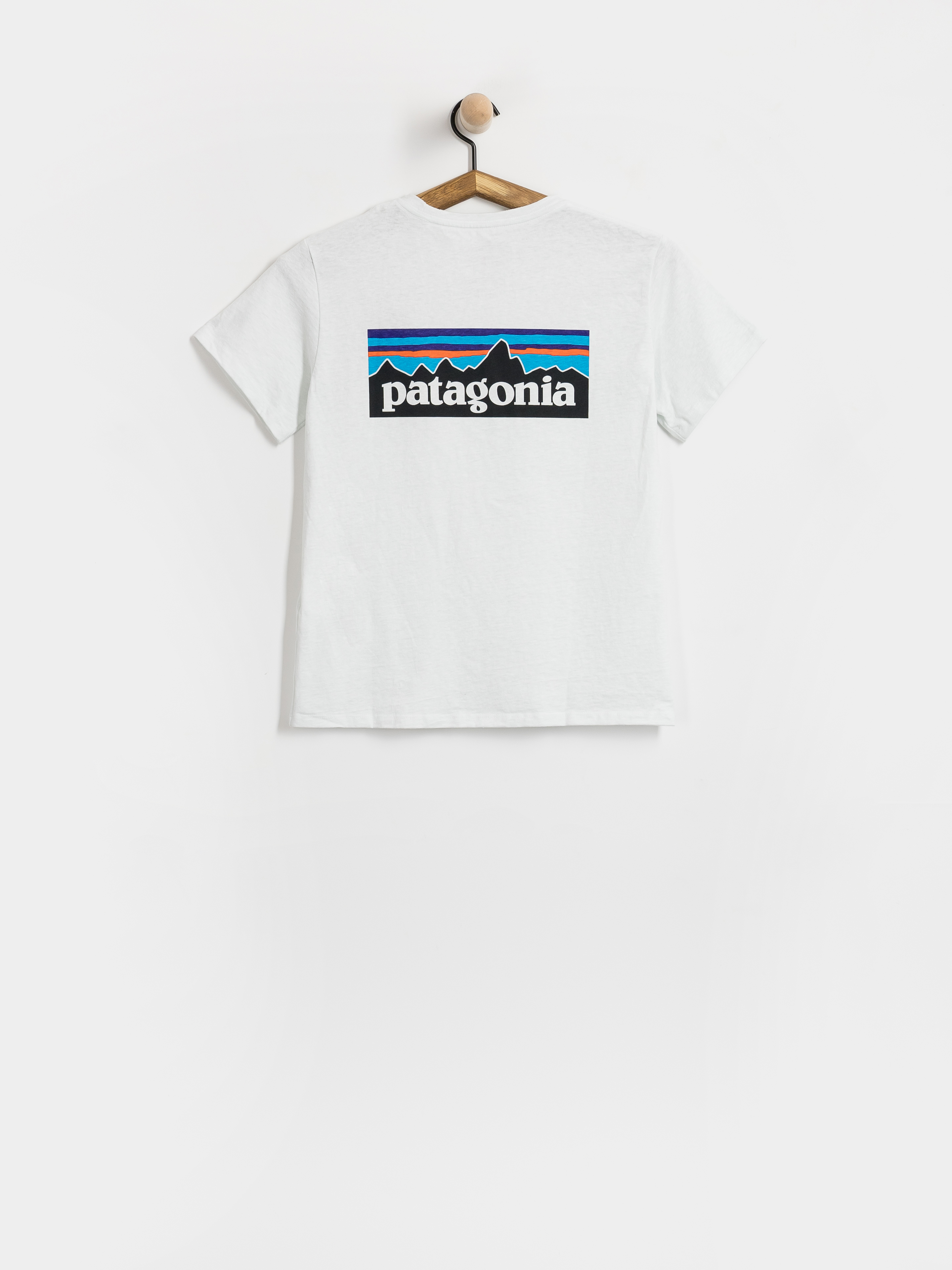 T-shirt Patagonia P 6 Logo Responsibili Wmn (fiber white)