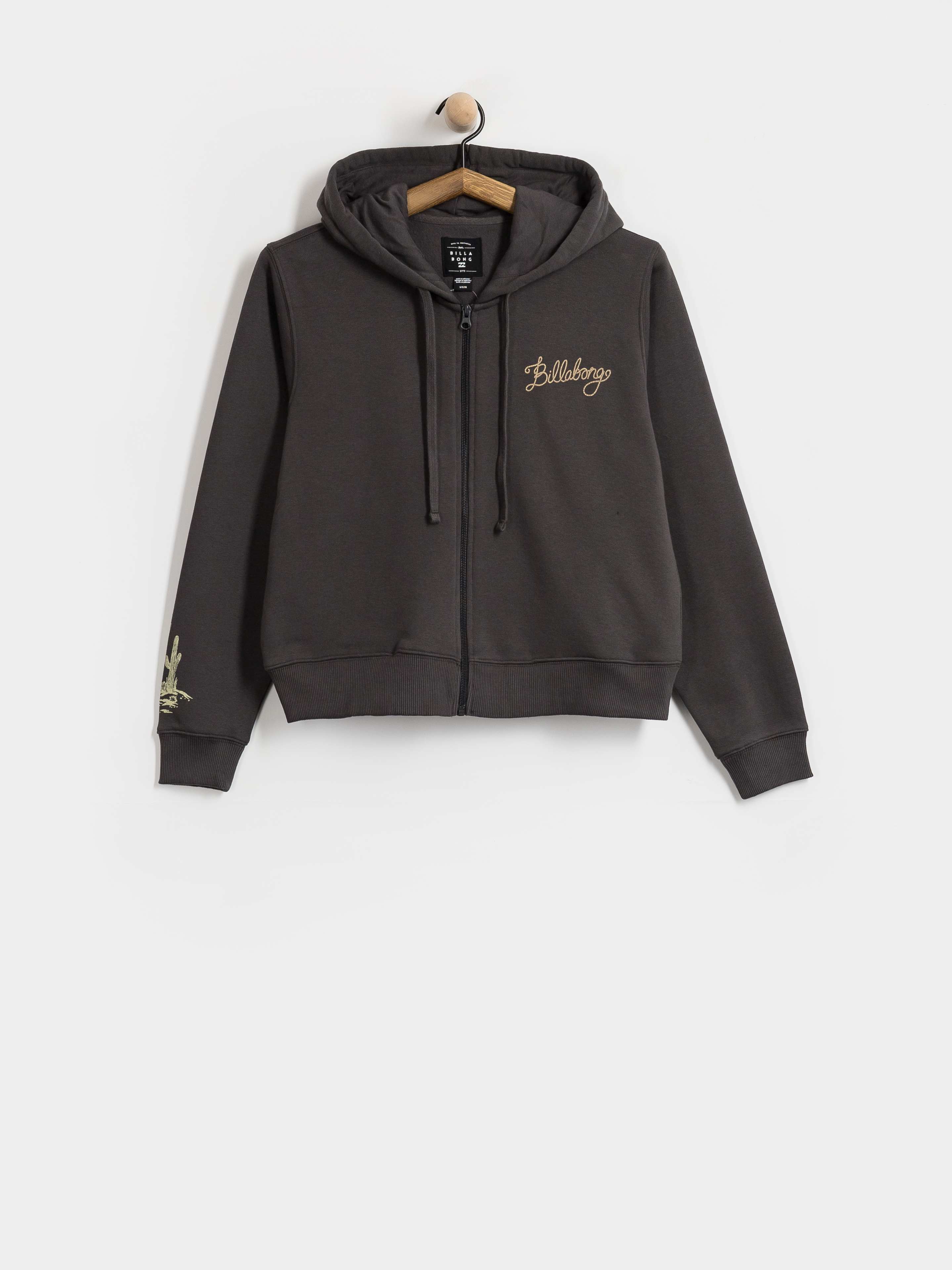 Bluza z kapturem Billabong Familiar Roads ZHD Wmn (off black)