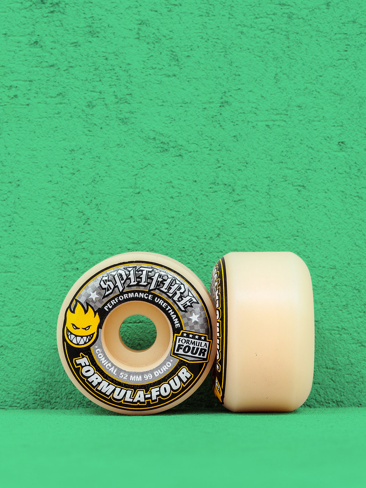 Kółka Spitfire Formula Four 99 Duro Conical (yellow print/white)