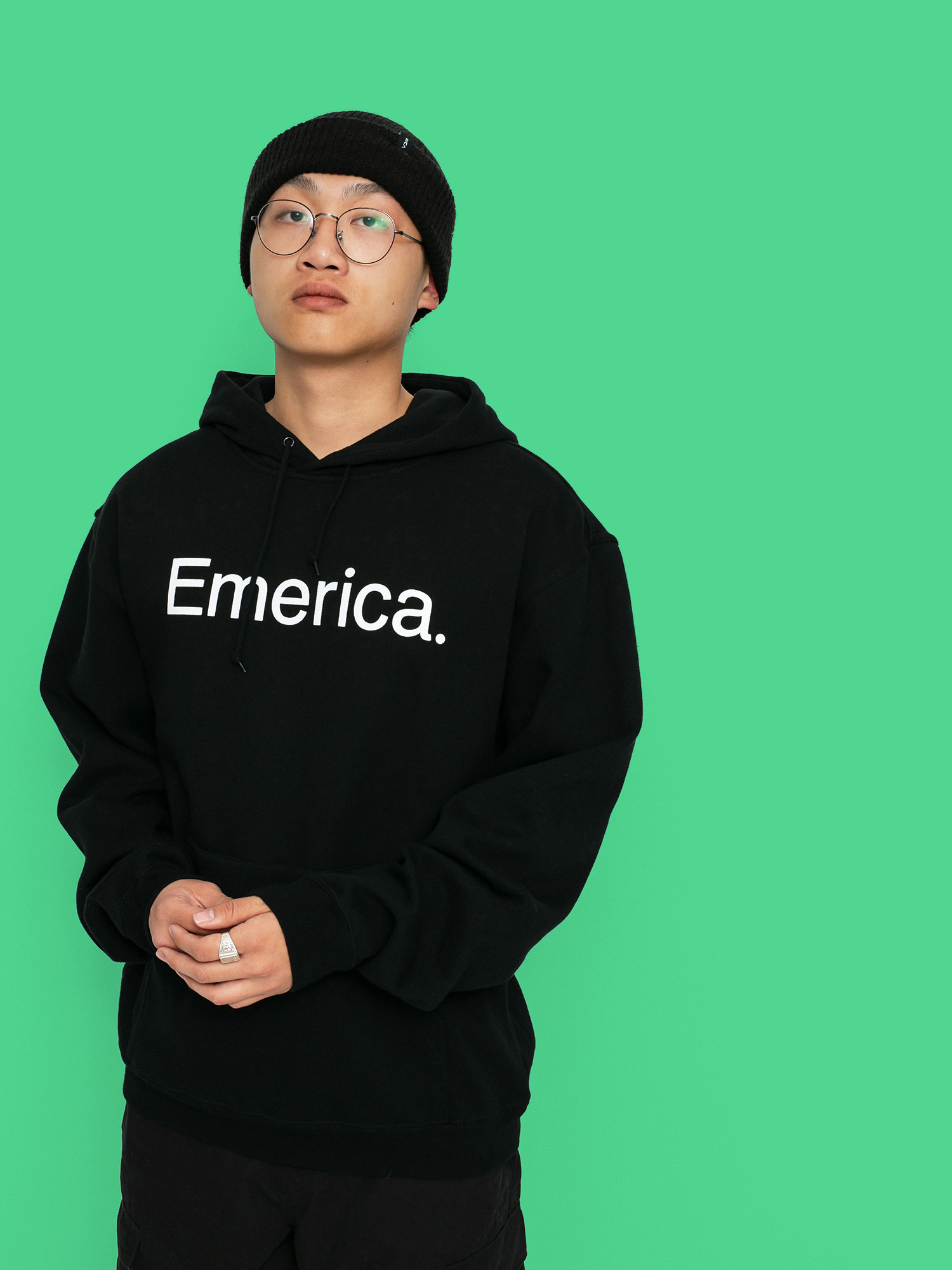 Bluza z kapturem Emerica Pure Logo HD (black)