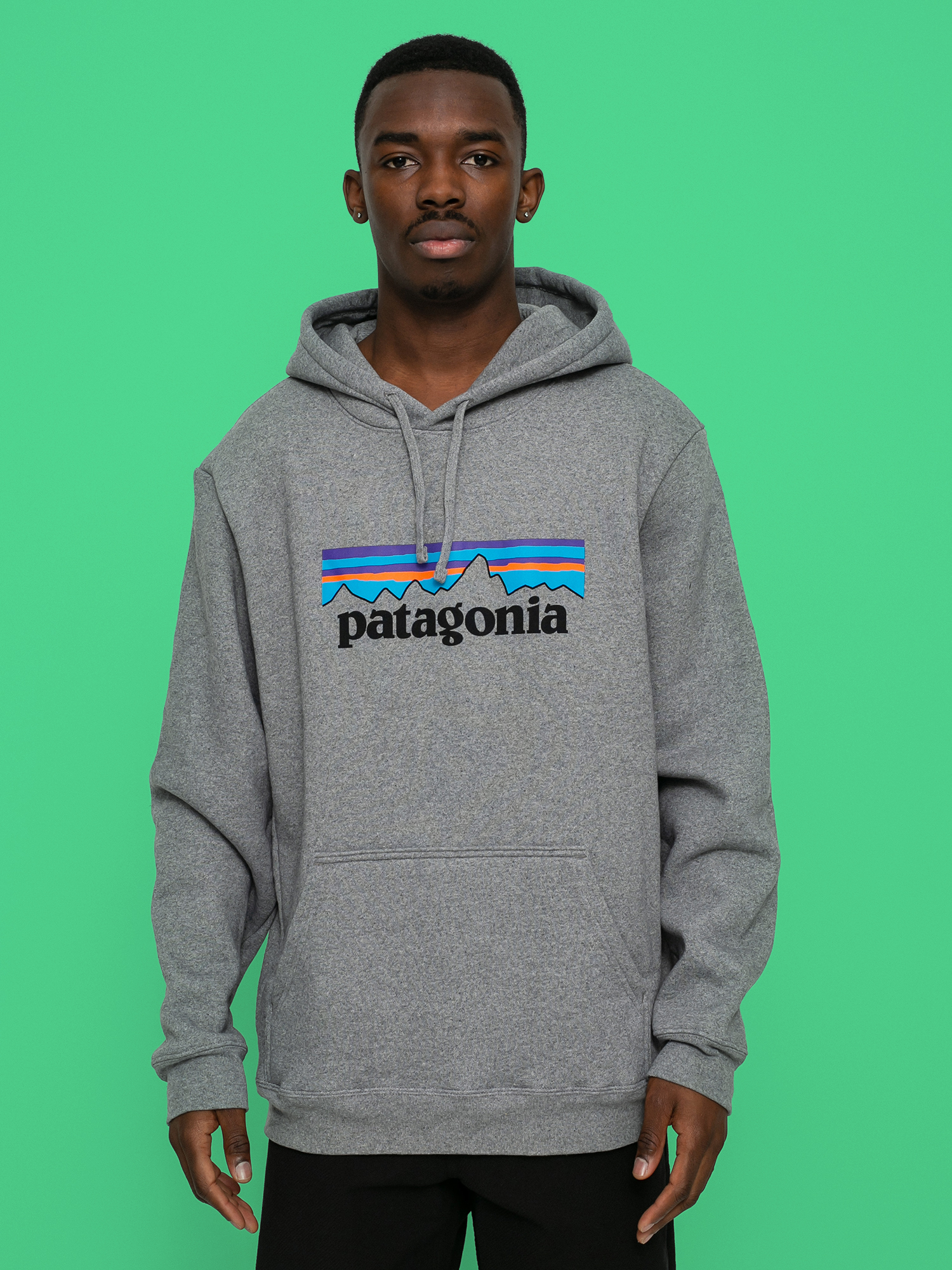 Bluza z kapturem Patagonia Logo Uprisal HD (gravel heather)