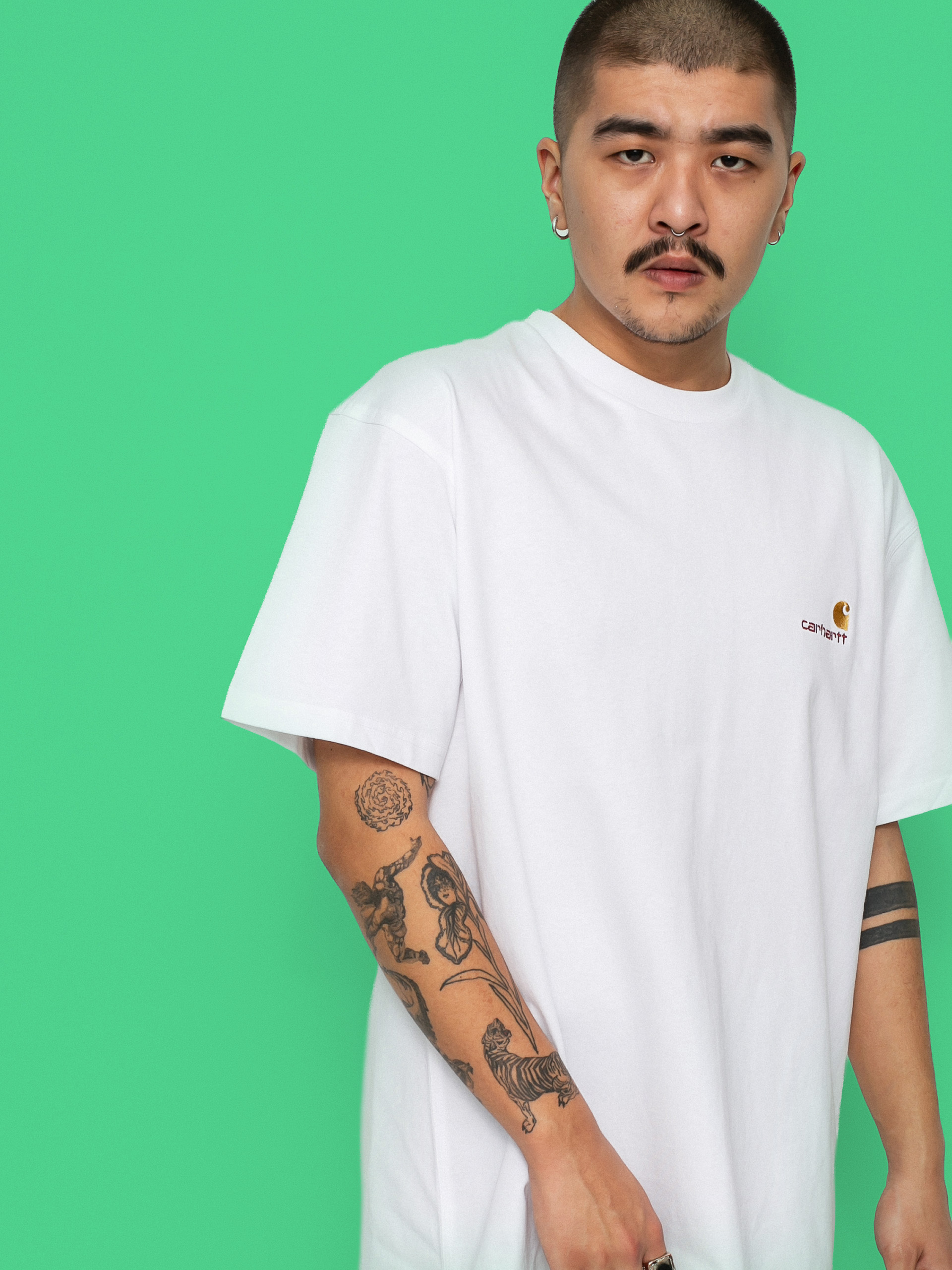 T-shirt Carhartt WIP American Script (white)