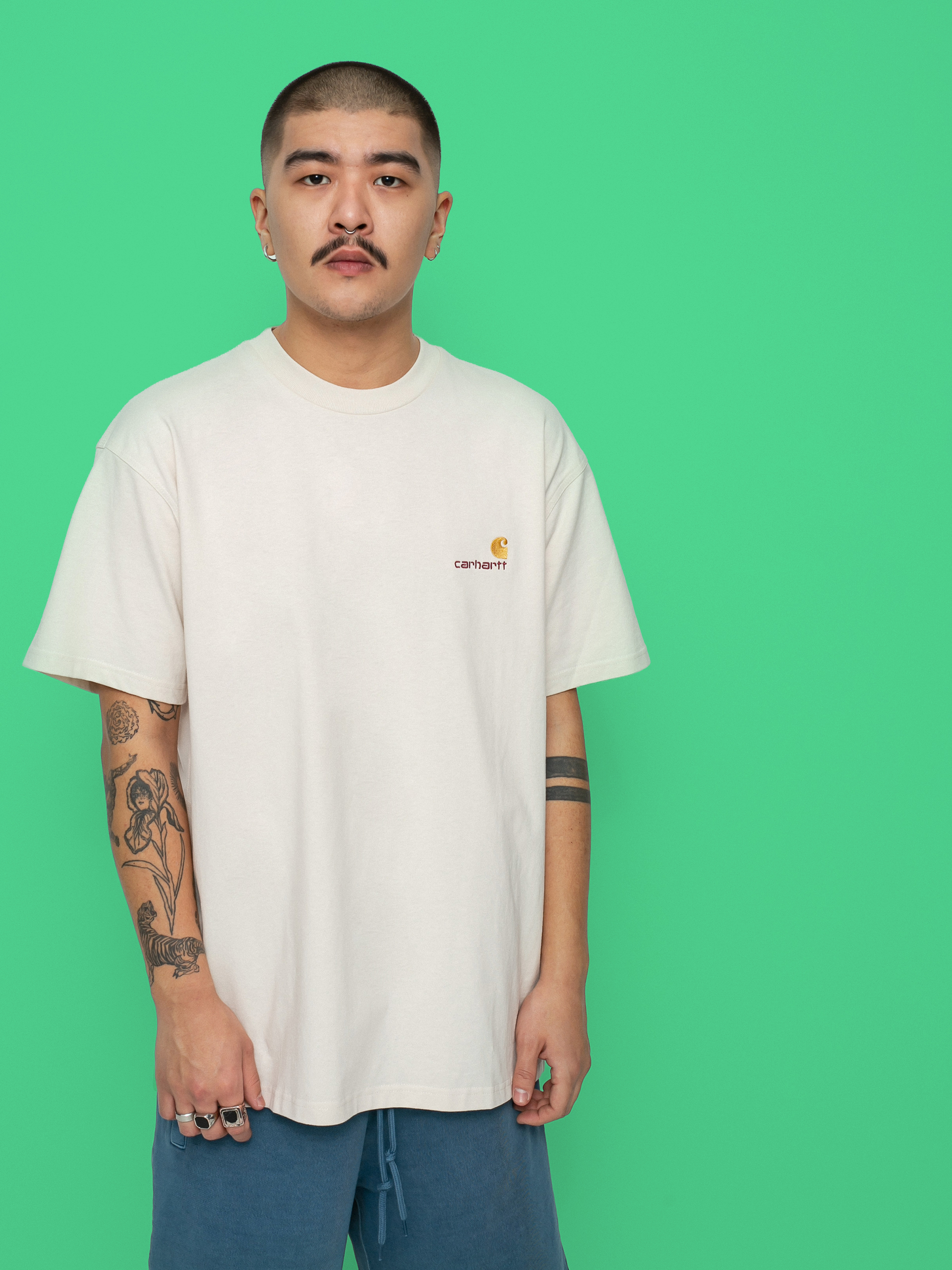 T-shirt Carhartt WIP American Script (natural)