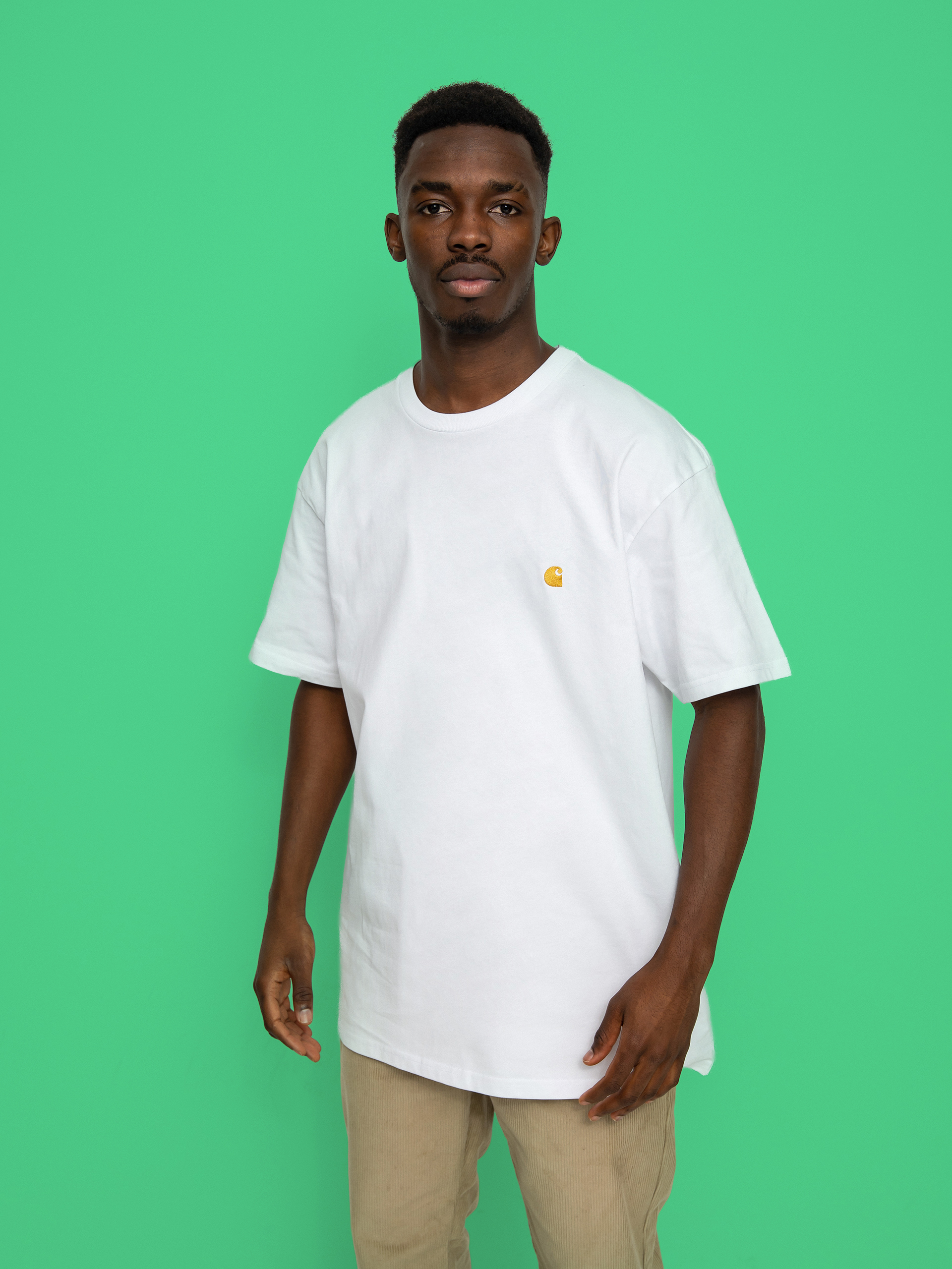 T-shirt Carhartt WIP Chase (white/gold)