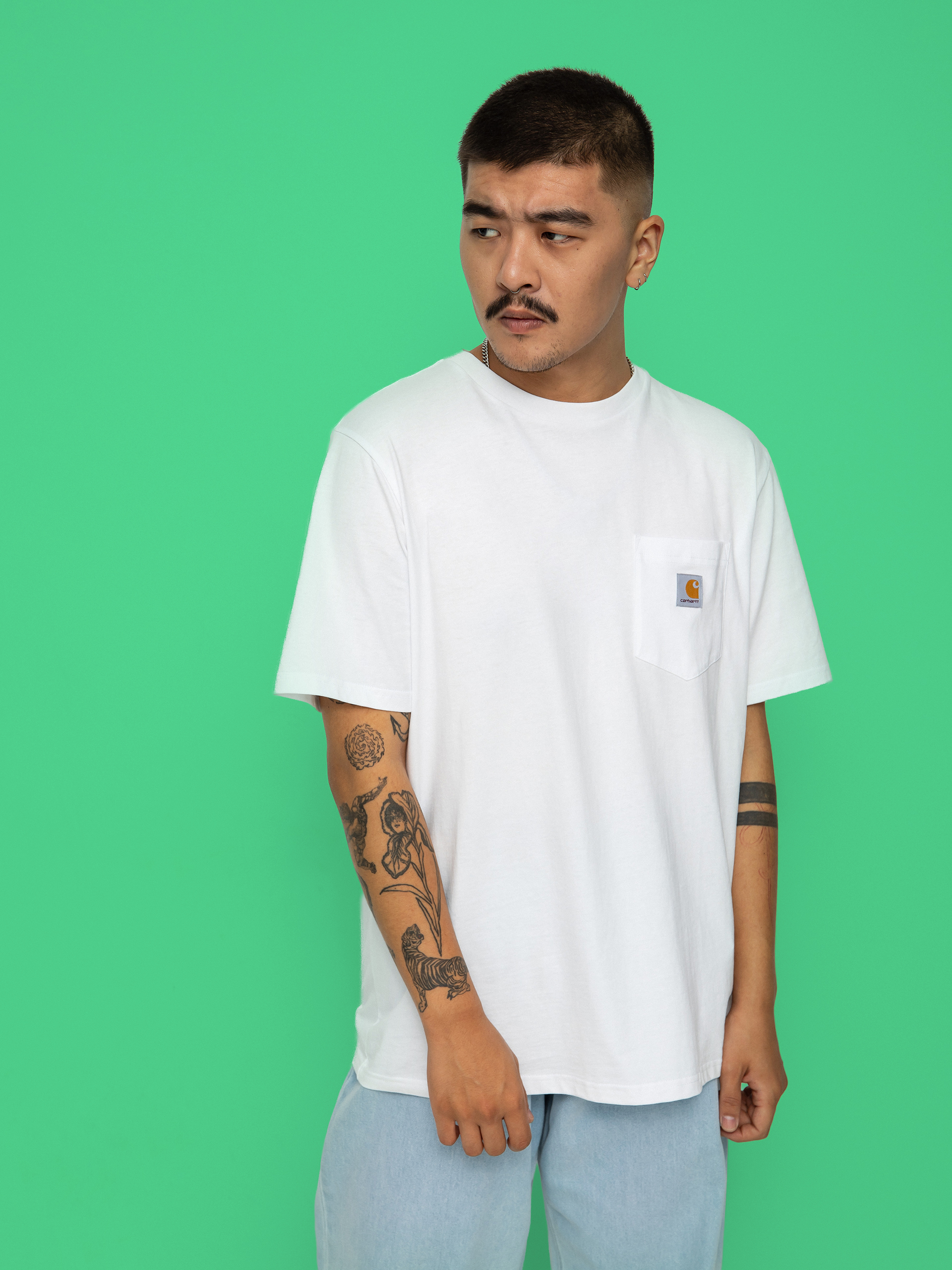 T-shirt Carhartt WIP Pocket (white)
