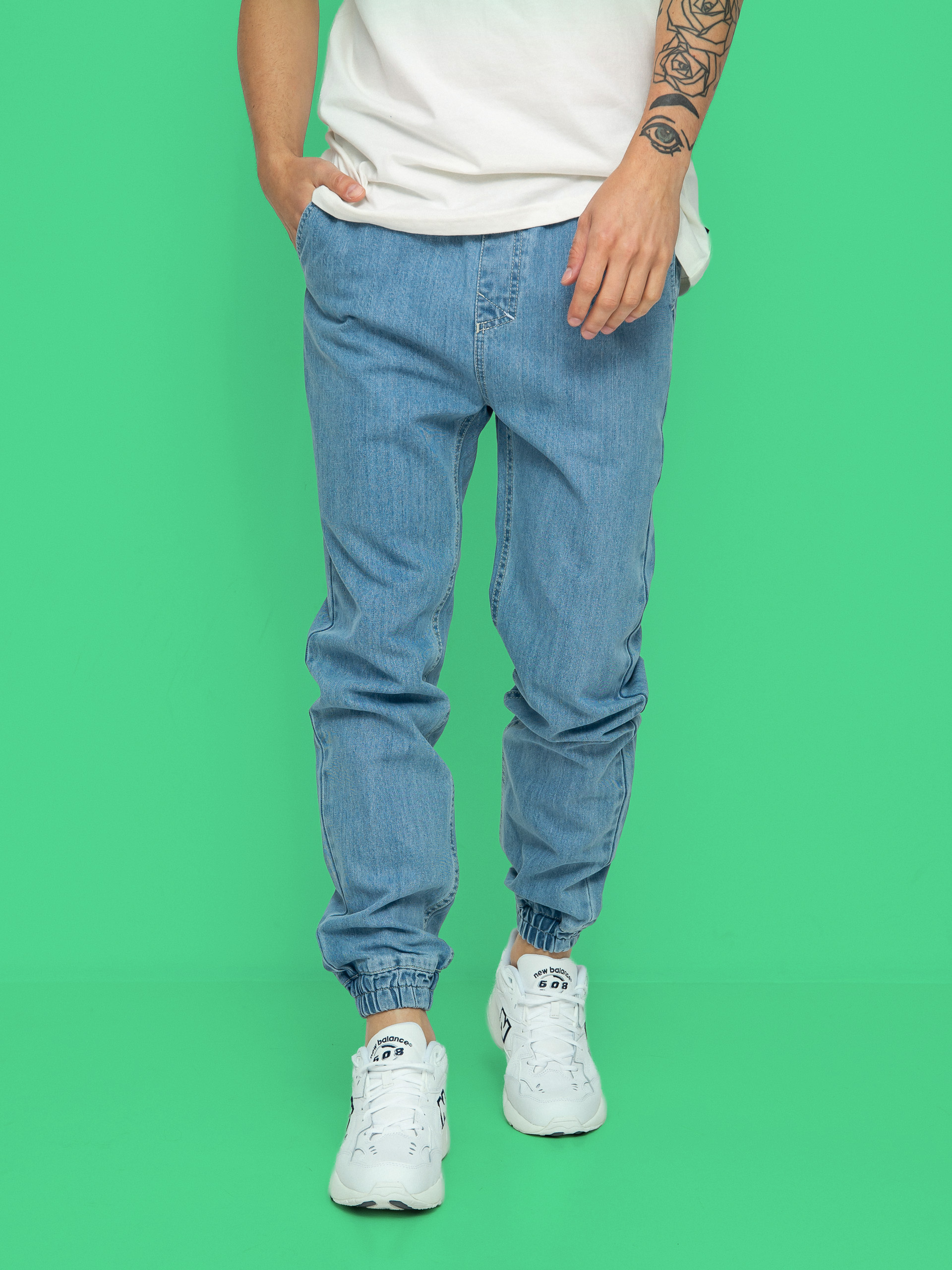 Spodnie MassDnm Signature 2.0 Joggers Jeans Sneaker Fit (light blue)