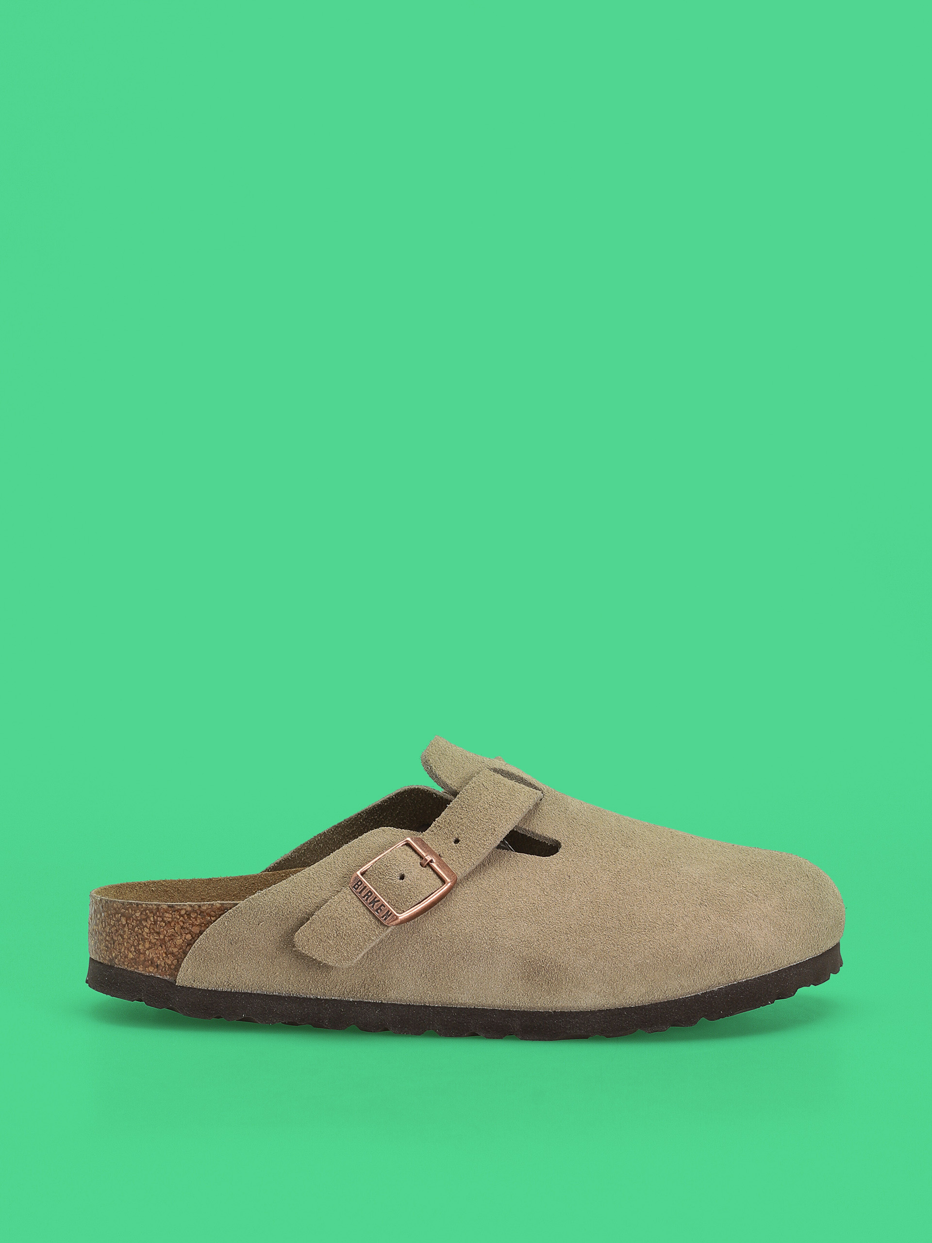 Klapki Birkenstock Boston Soft Footbed Suede Leather Narrow