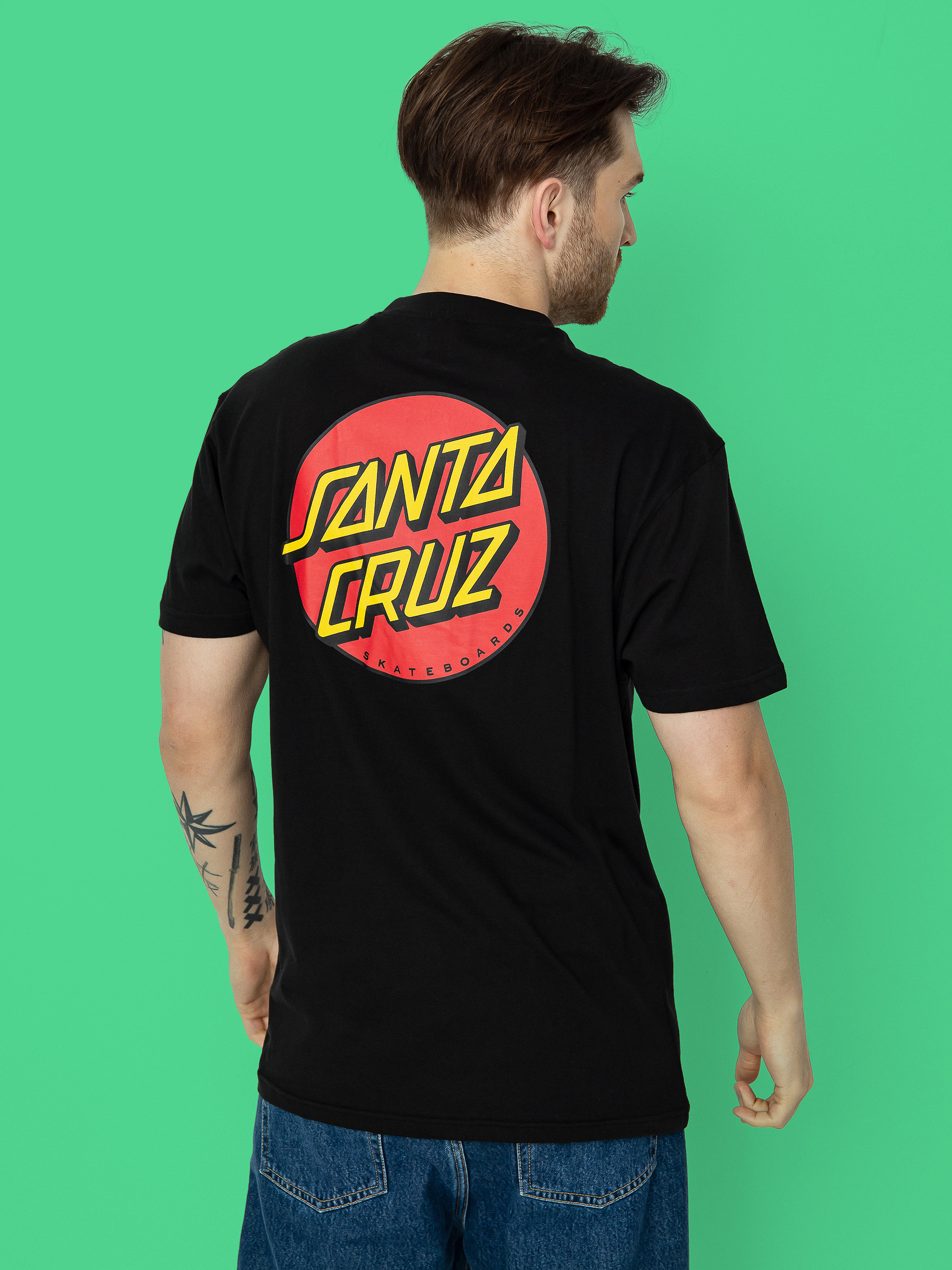 T-shirt Santa Cruz Classic Dot Chest (black)