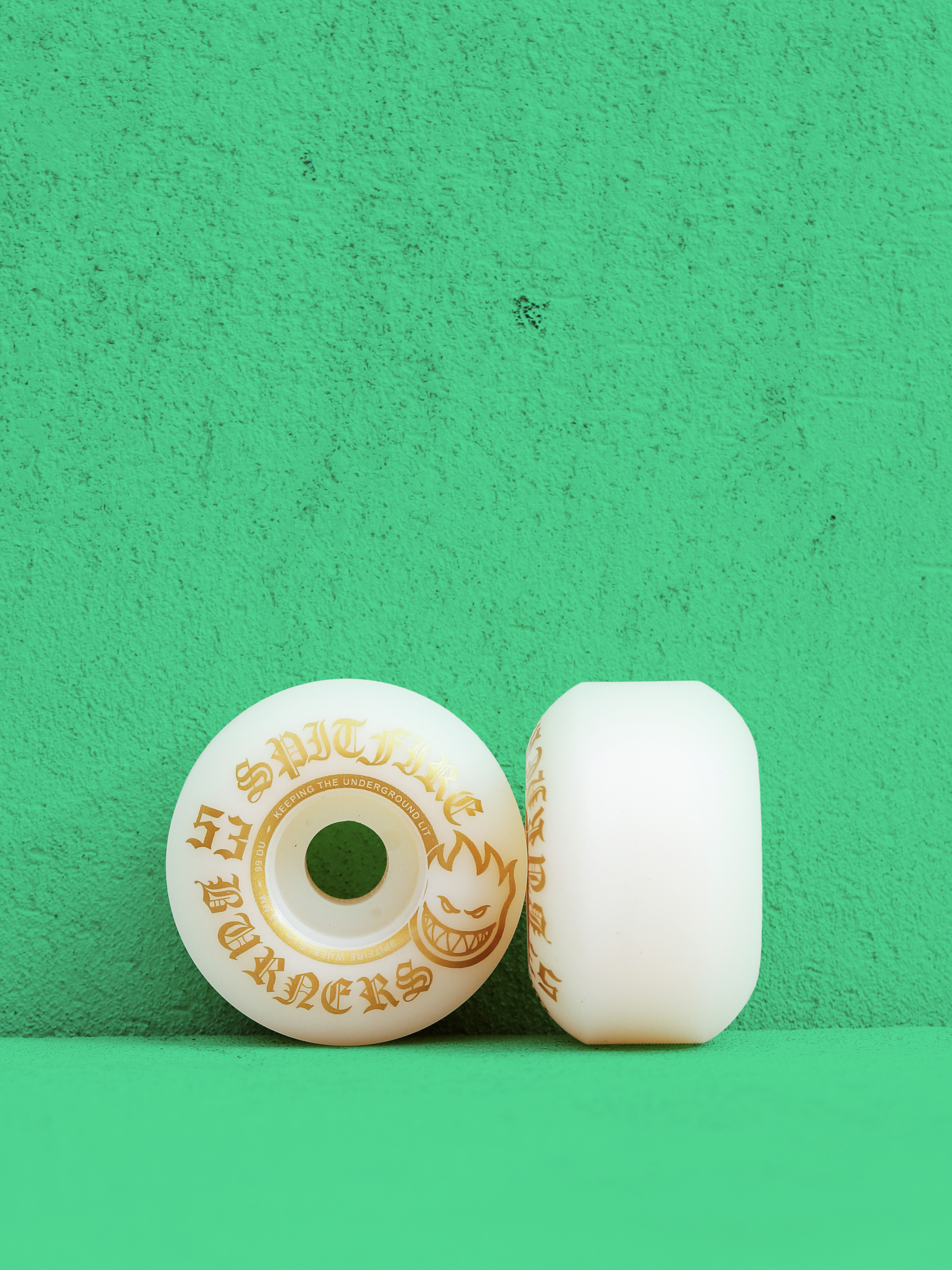 Kółka Spitfire 99D Burners (white/gold)