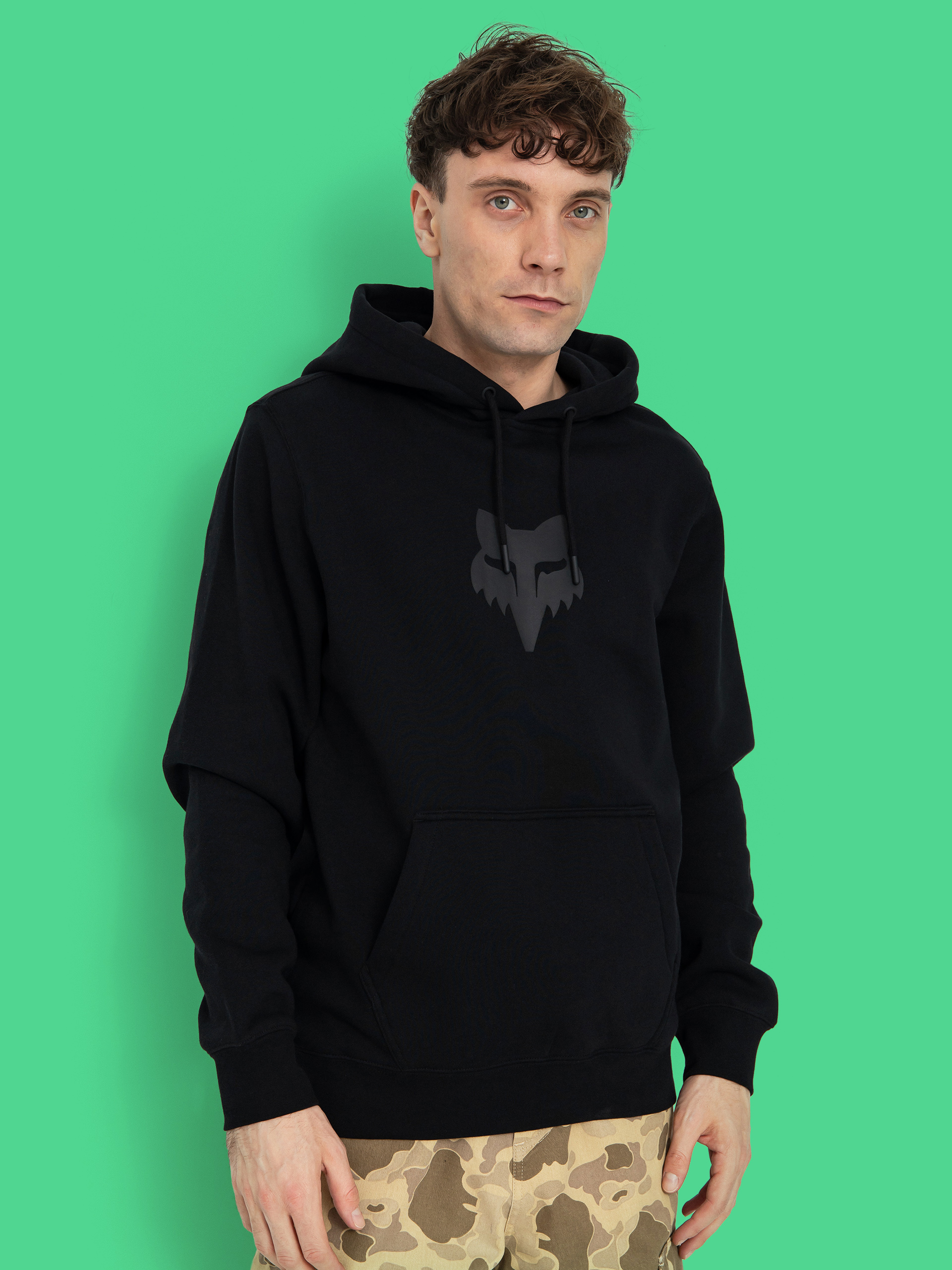 Bluza z kapturem Fox Fox Head HD (black/black)