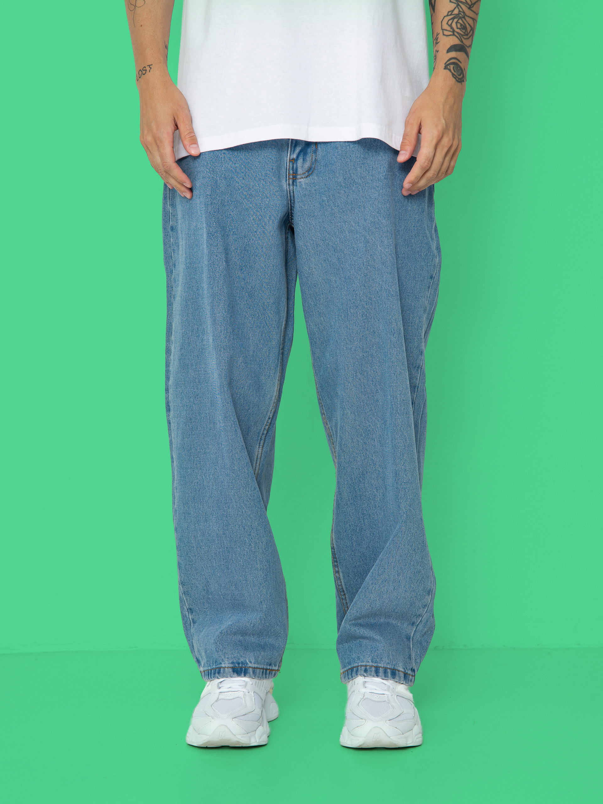 Spodnie Vans Check 5 Baggy Denim (stonewash/blue)