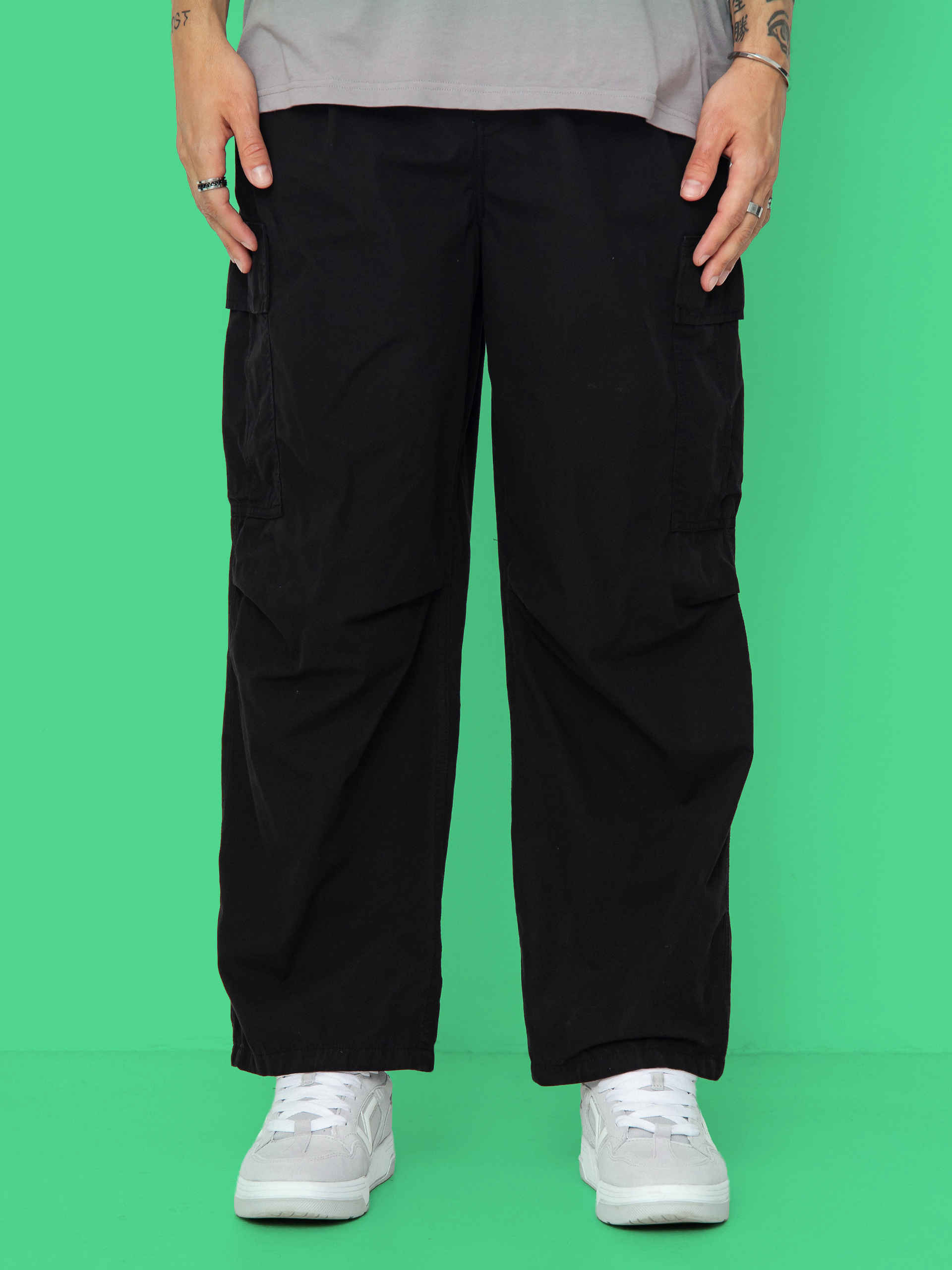 Spodnie Carhartt WIP Cole Cargo (black/garment dyed)