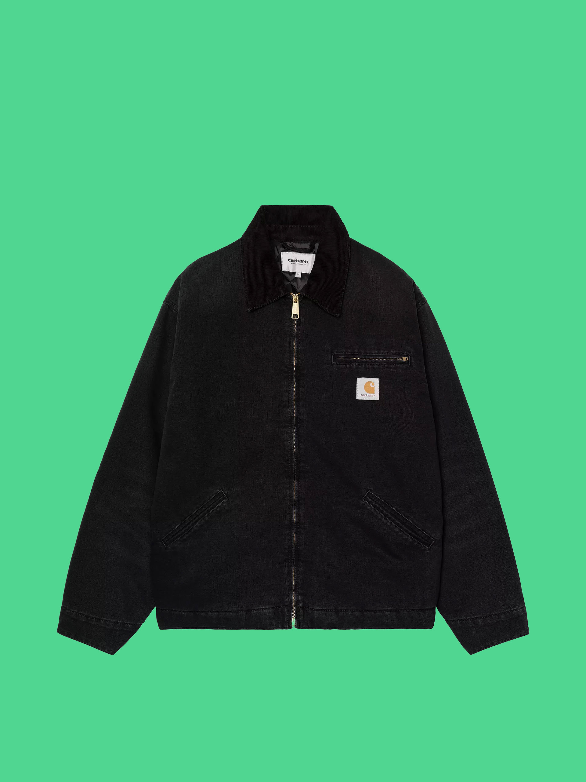 Kurtka Carhartt WIP OG Detroit (black/black/stone canvas)