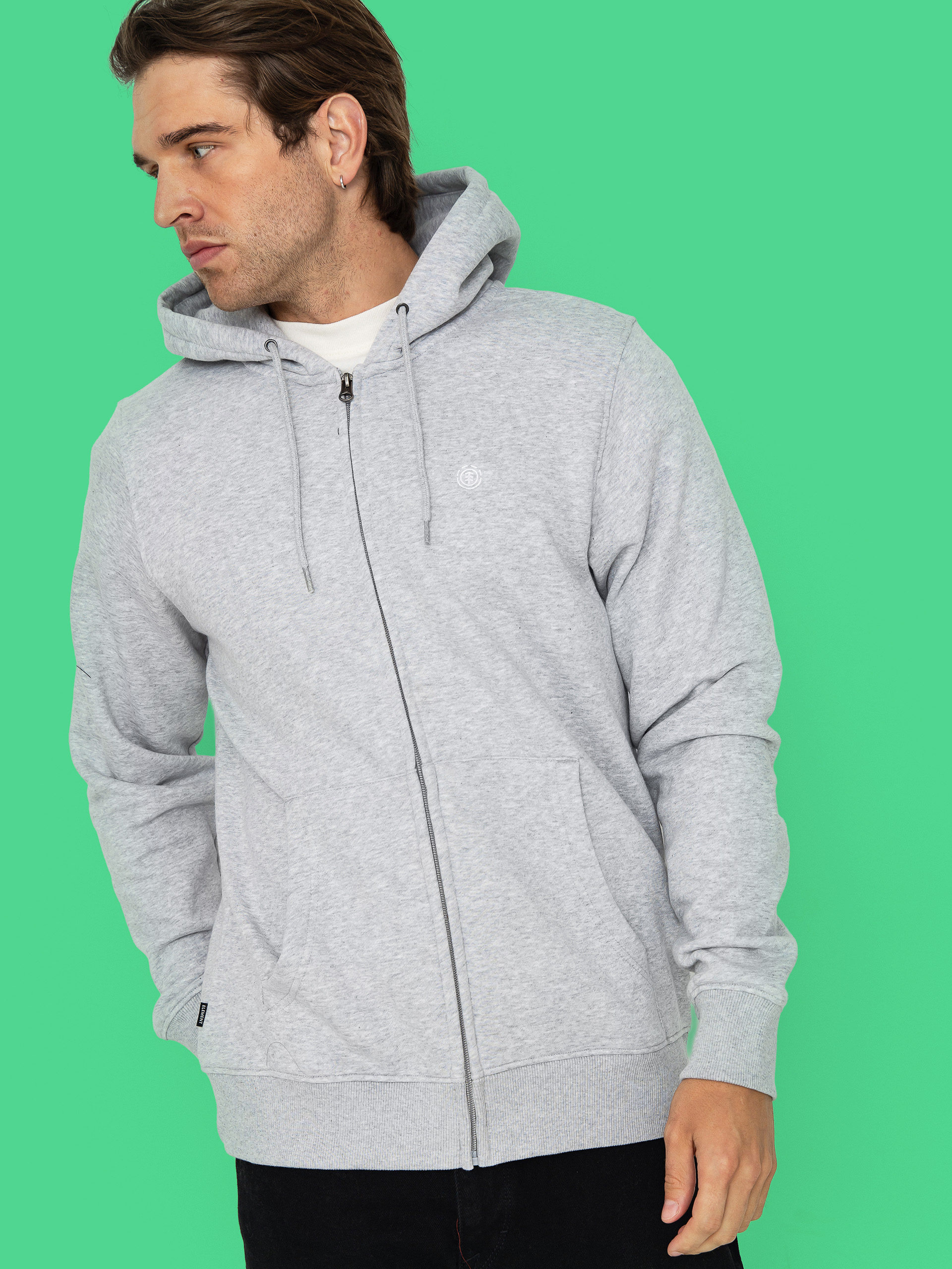 Bluza z kapturem Element Icon Embroidery ZHD (mid grey heather)