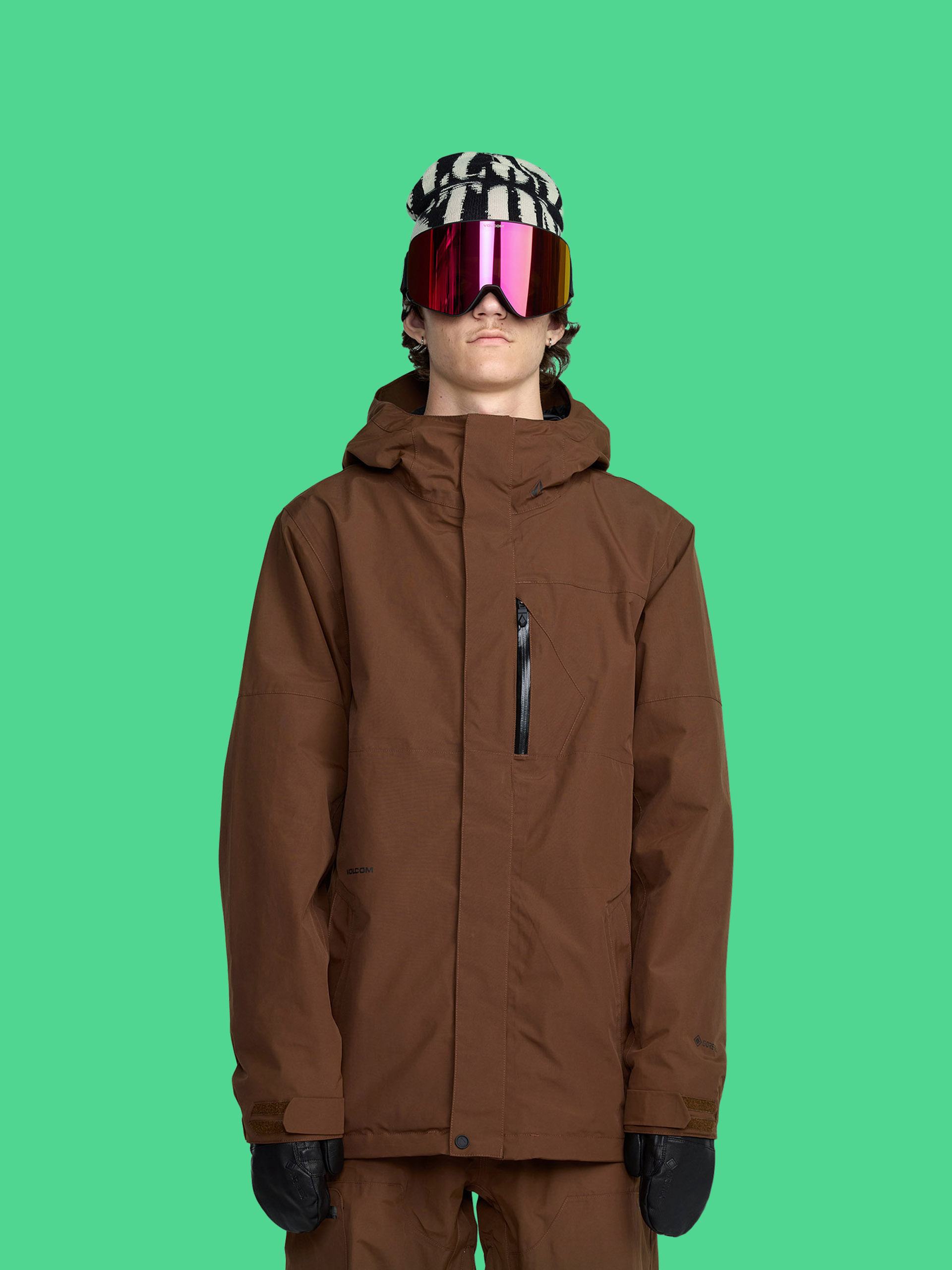 Kurtka snowboardowa Volcom L Ins Gore Tex (brown)
