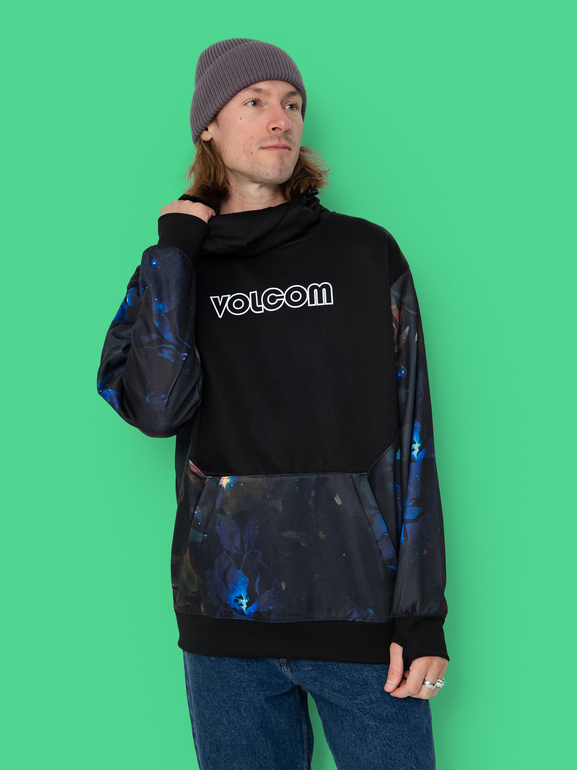 Bluza z kapturem Volcom Hydro Riding HD (space aloha)