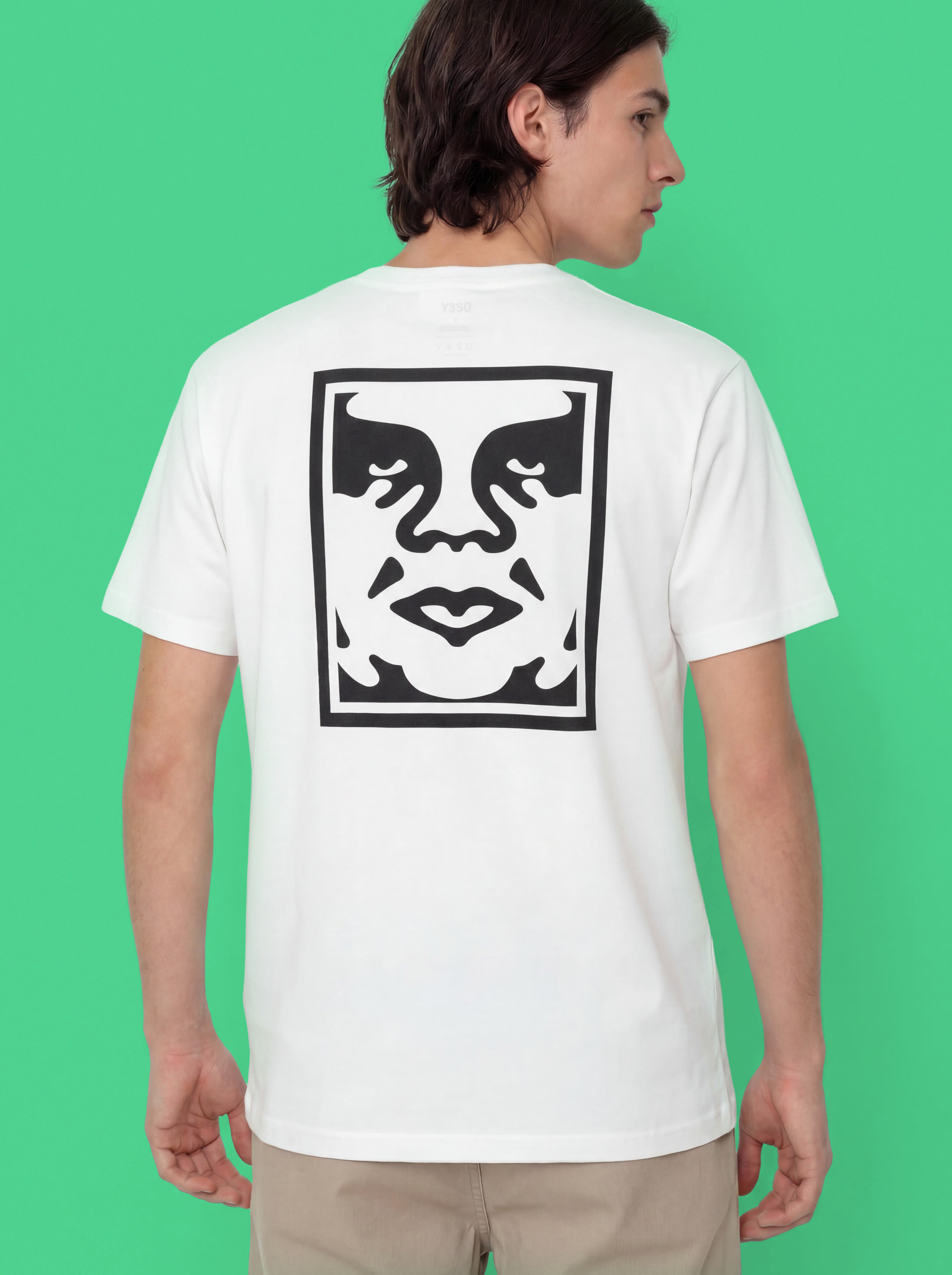 T-shirt OBEY Bold Icon Face (pigment vintage white)