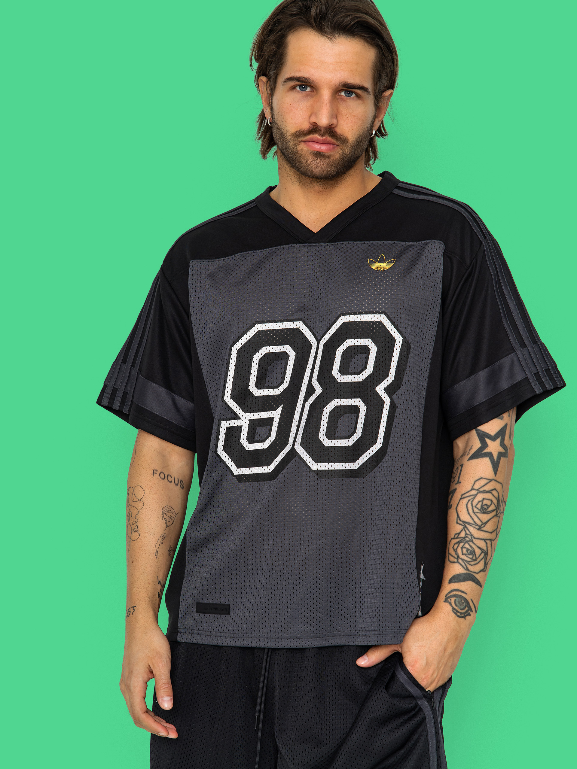 T-shirt adidas Tyshawn Jrsy (black/ironmt/carbon)