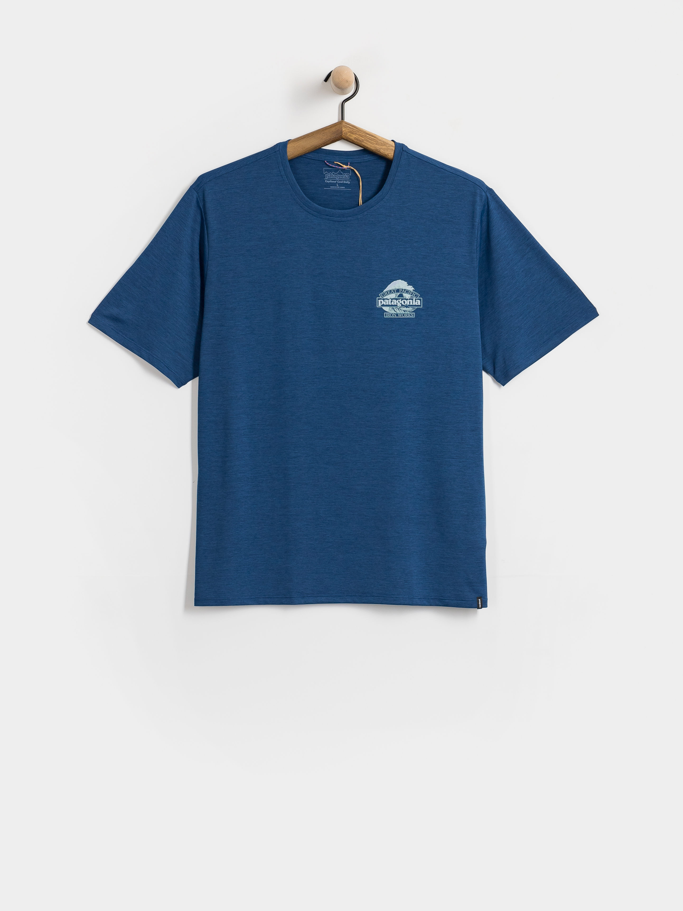 T-shirt Patagonia Cap Cool Daily Great Waves (clement blue light clement blue x dye)
