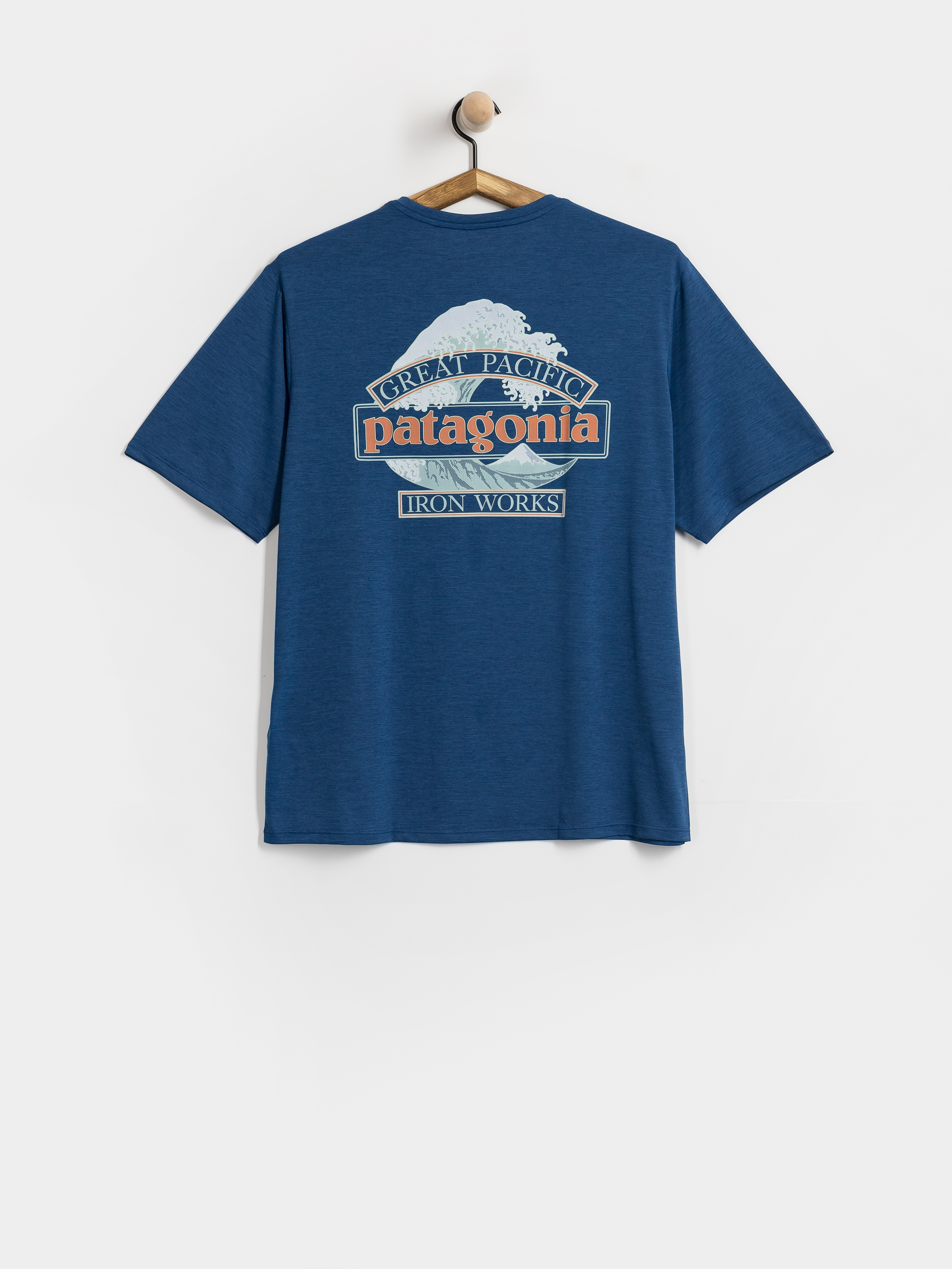 T-shirt Patagonia Cap Cool Daily Great Waves (clement blue light clement blue x dye)