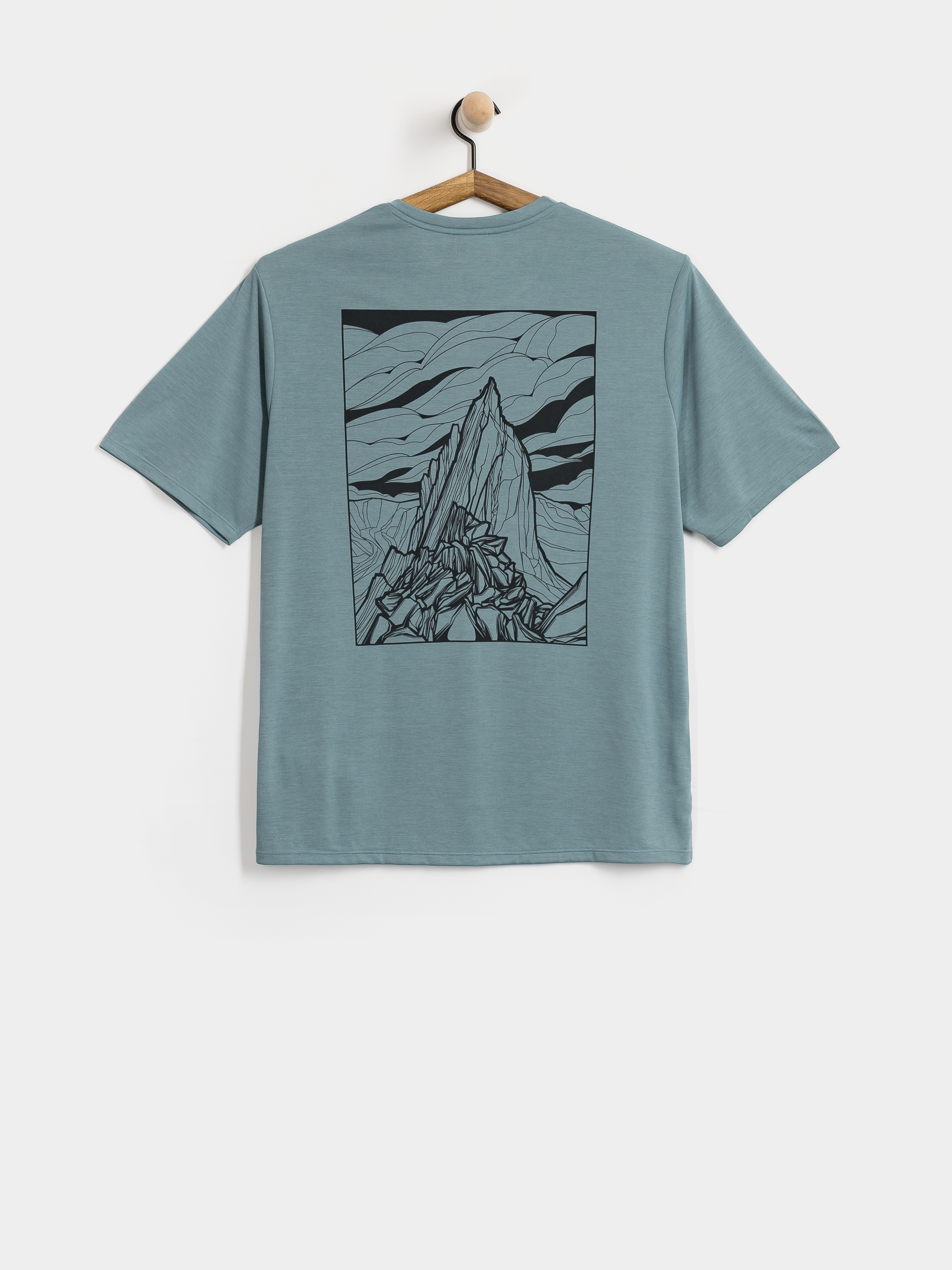 T-shirt Patagonia Cap Cool Daily Cloud Crag (blue sage light blue sage x dye)