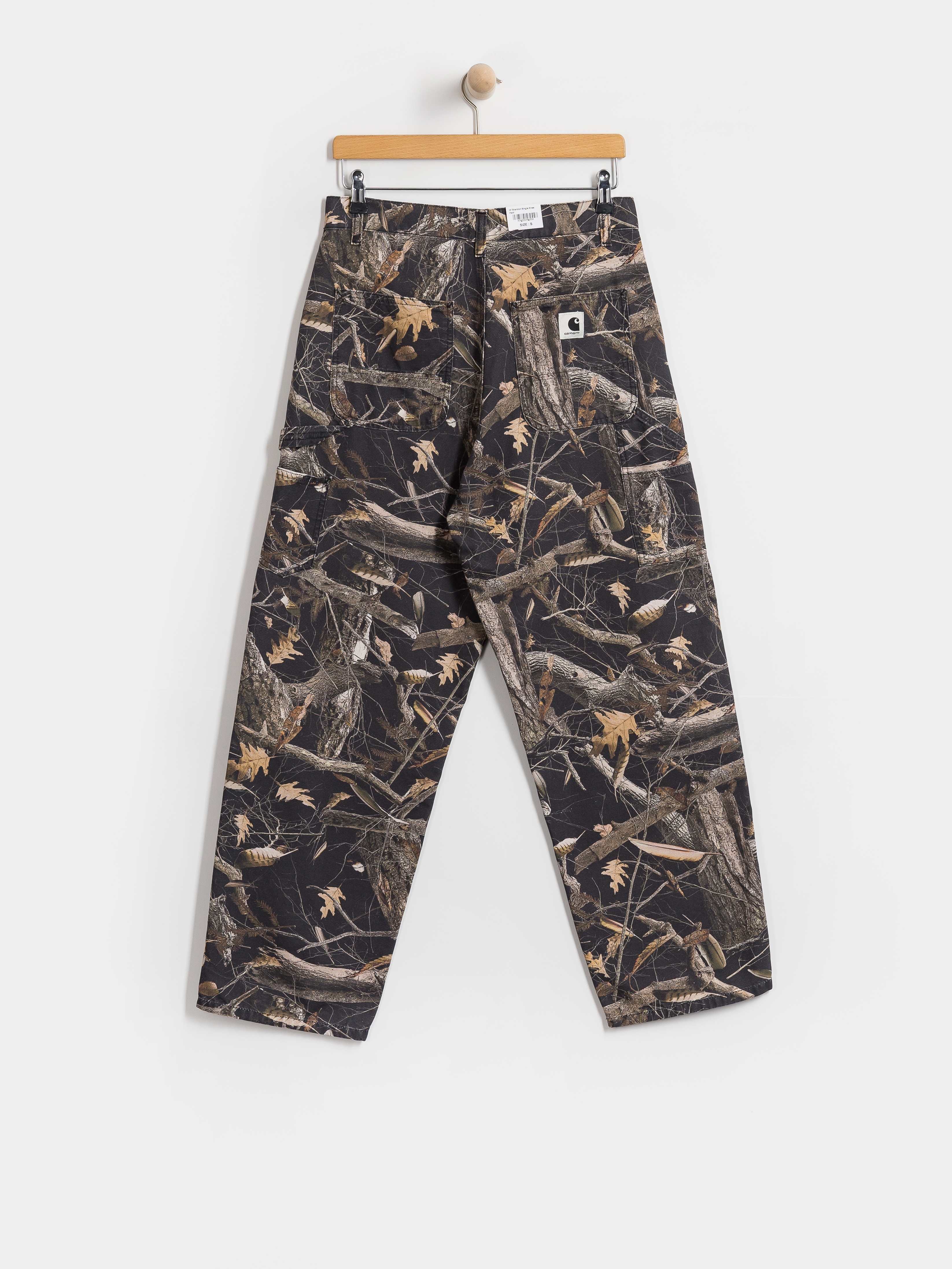 Spodnie Carhartt WIP Brandon Single Knee Wmn (camo feather tree black/heavy stone wash)