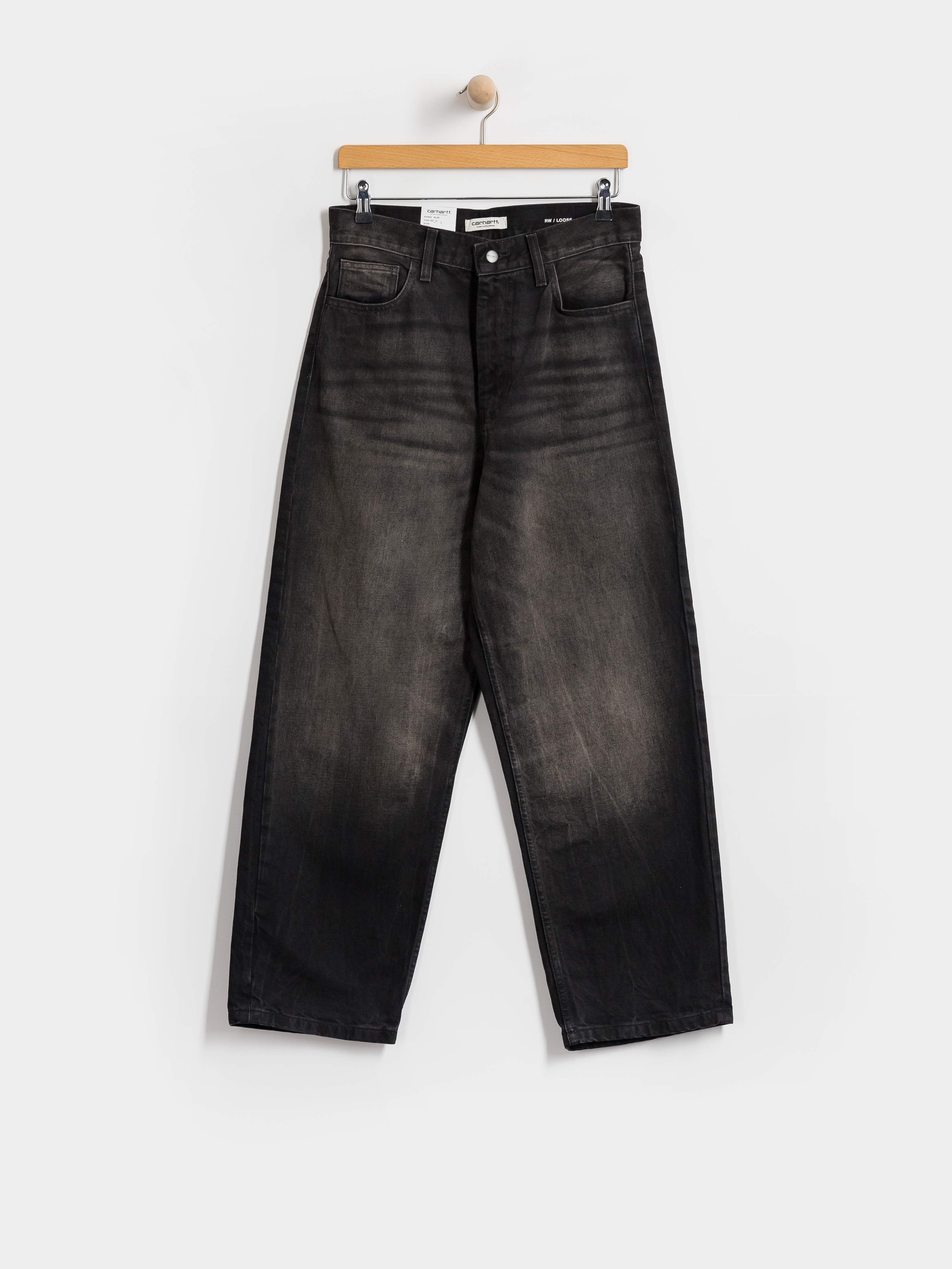 Spodnie Carhartt WIP Brandon Wmn (black/tobacco used wash)