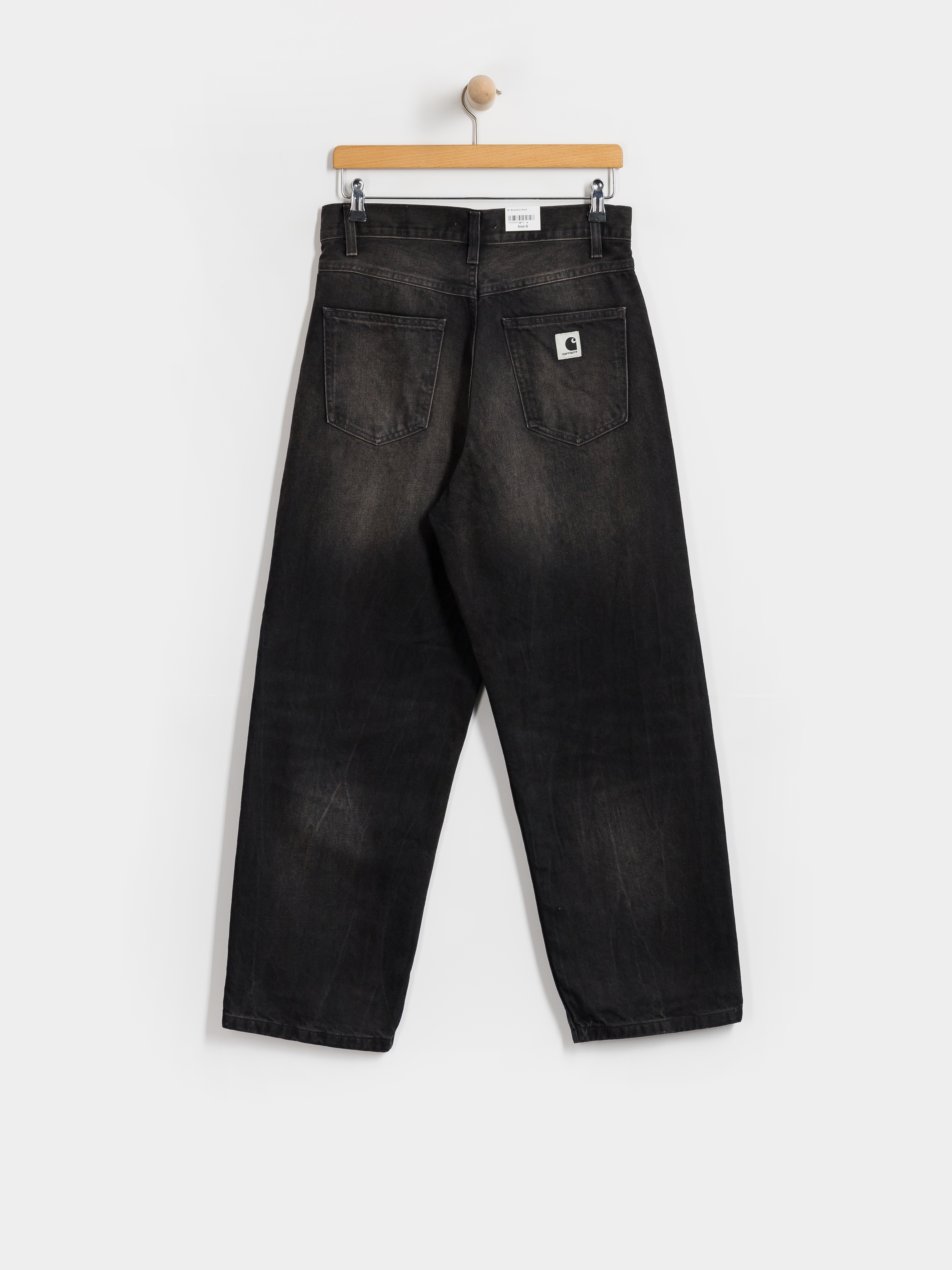 Spodnie Carhartt WIP Brandon Wmn (black/tobacco used wash)