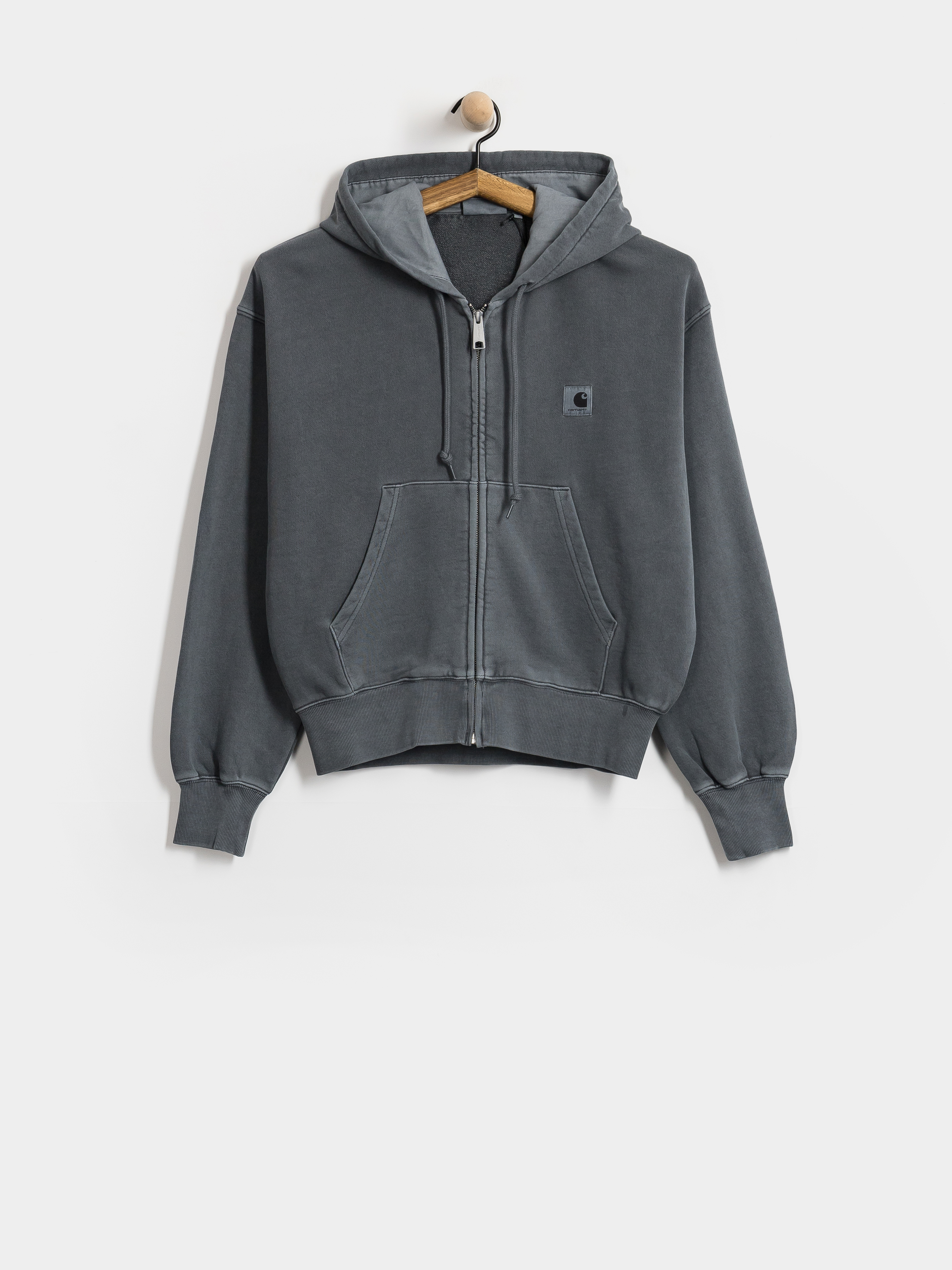 Bluza z kapturem Carhartt WIP Nelson ZHD Wmn (styx/garment dyed)