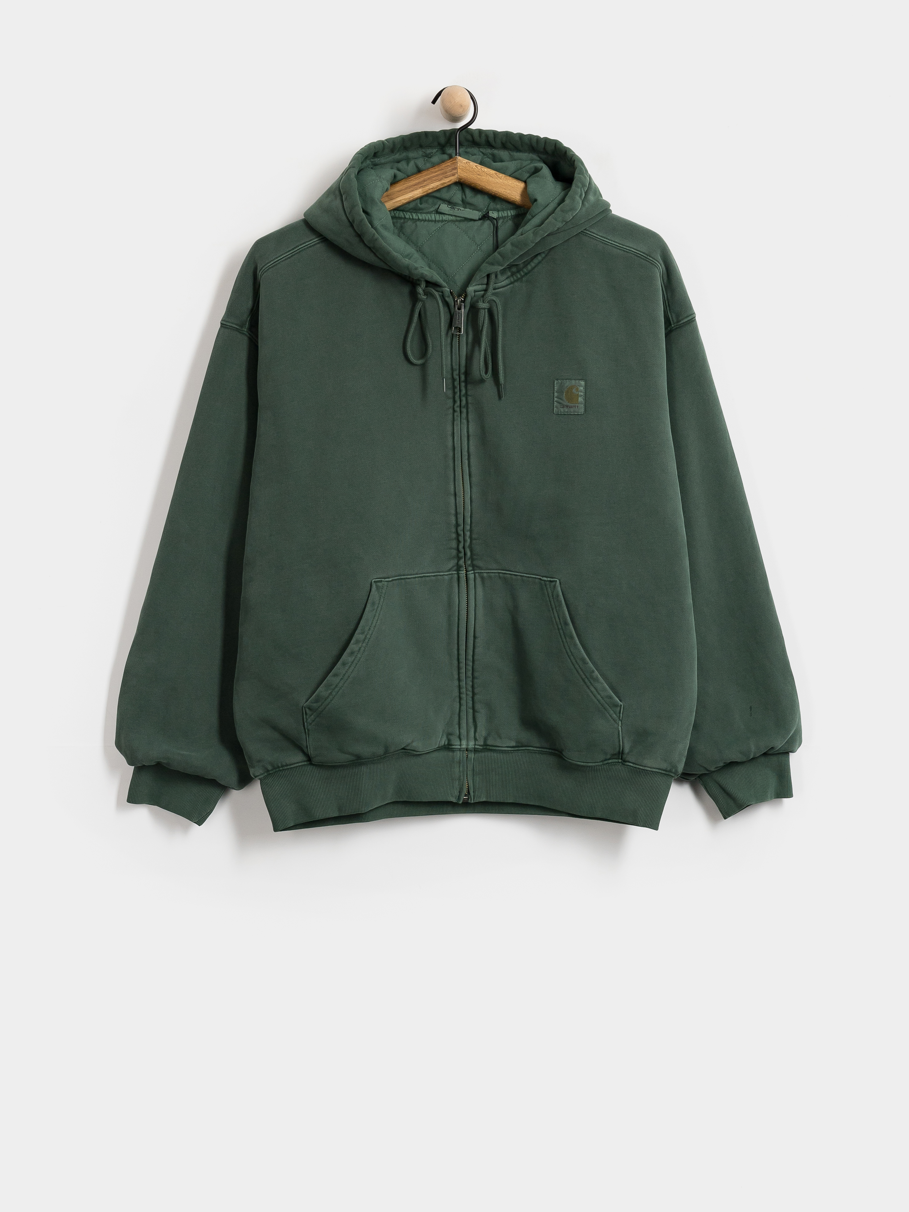 Bluza z kapturem Carhartt WIP Vista ZHD (dark scarab/garment dyed)