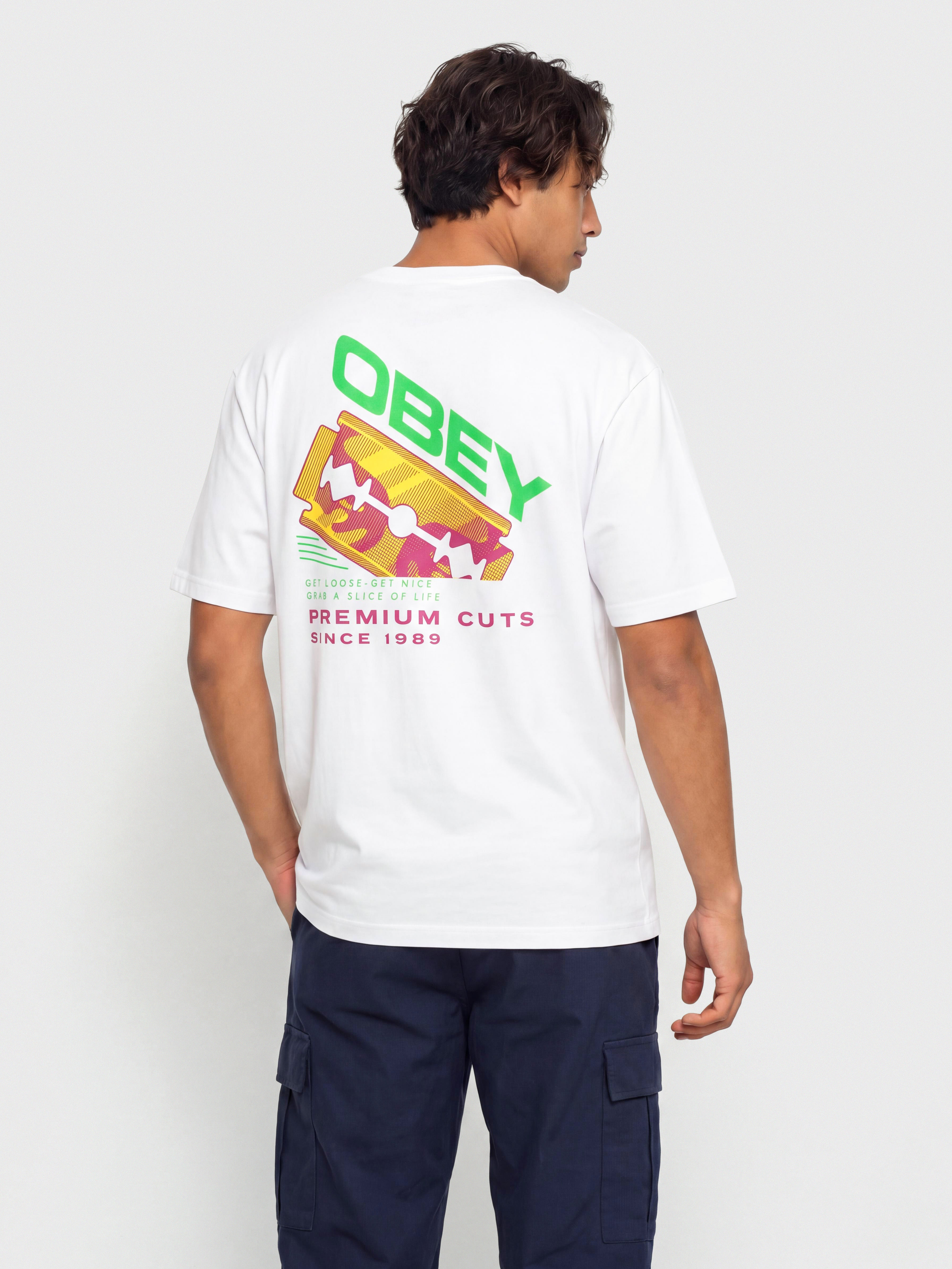 T-shirt OBEY Razor (white)