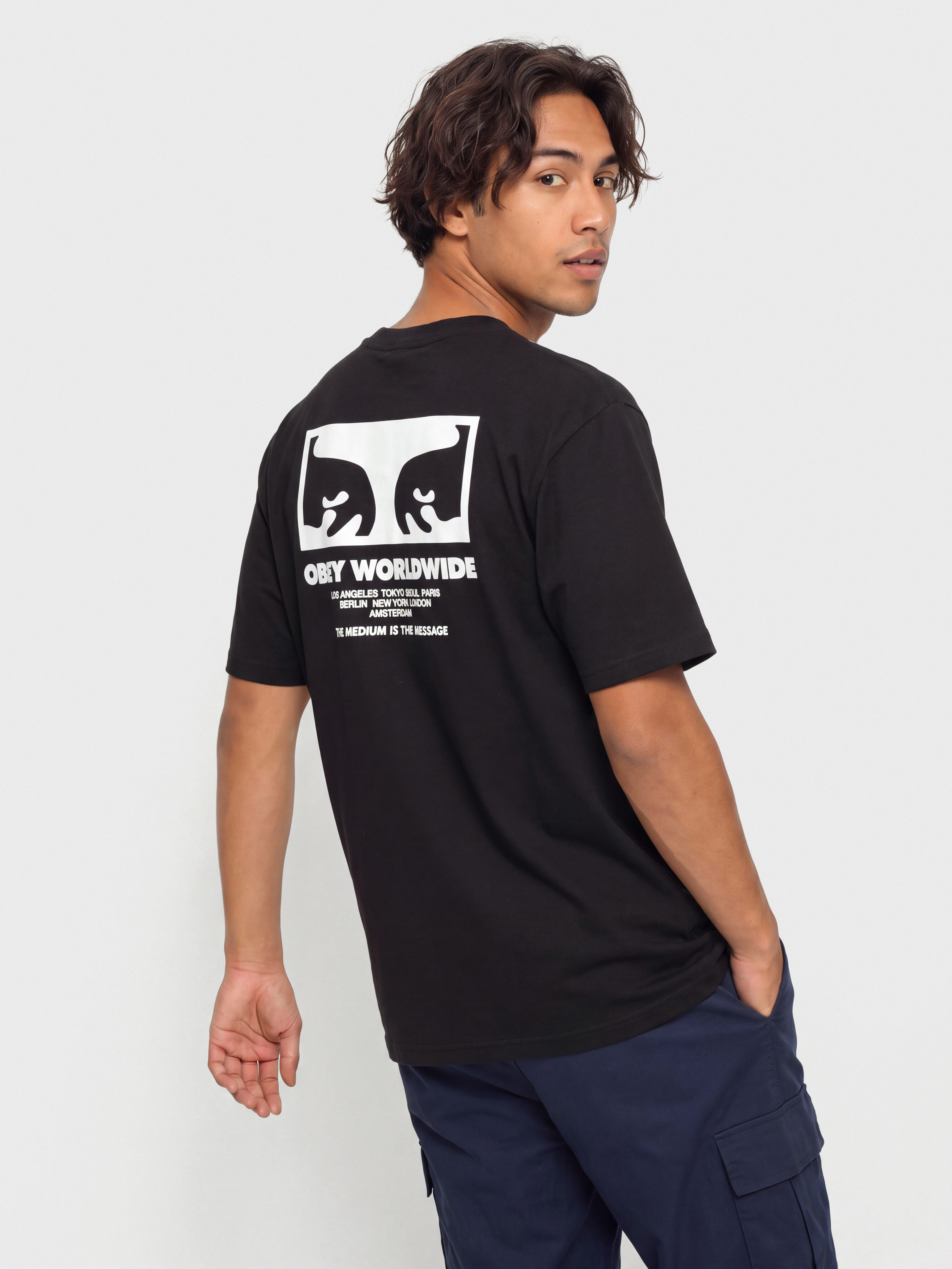 T-shirt OBEY The Medium Is The Message (black)