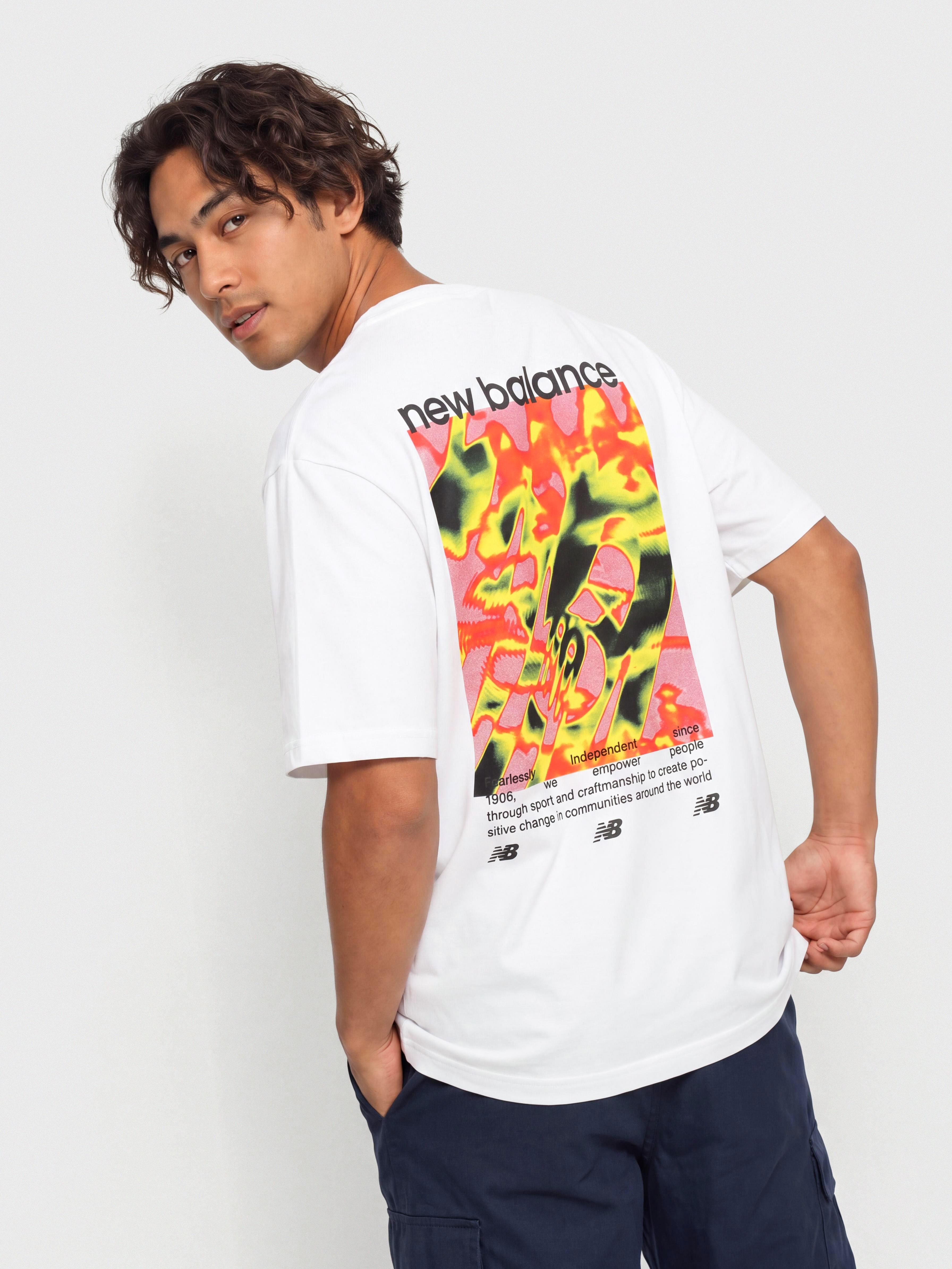 T-shirt New Balance Heat Map Forward Thinker (white)