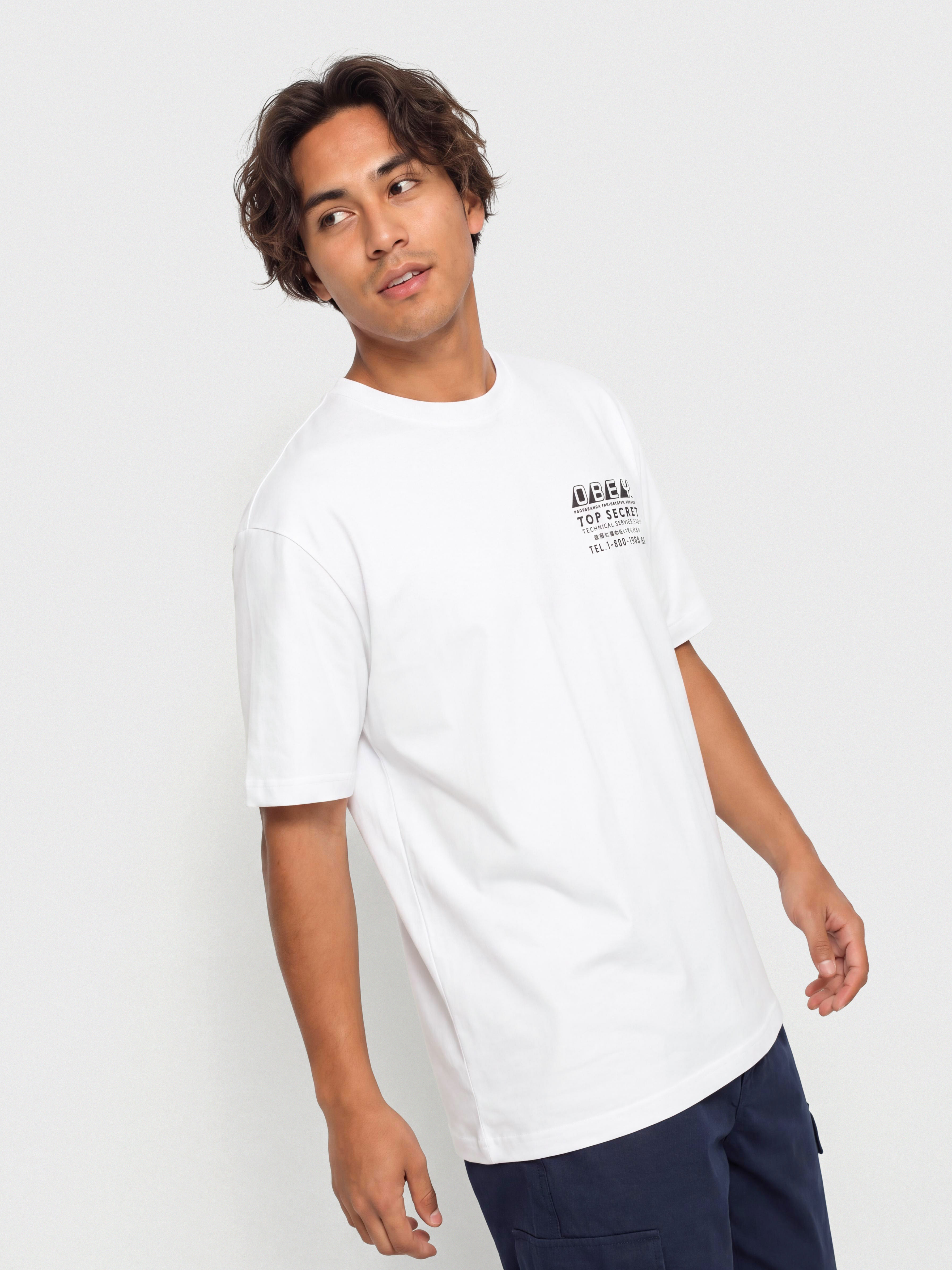 T-shirt OBEY Top Secret (white)