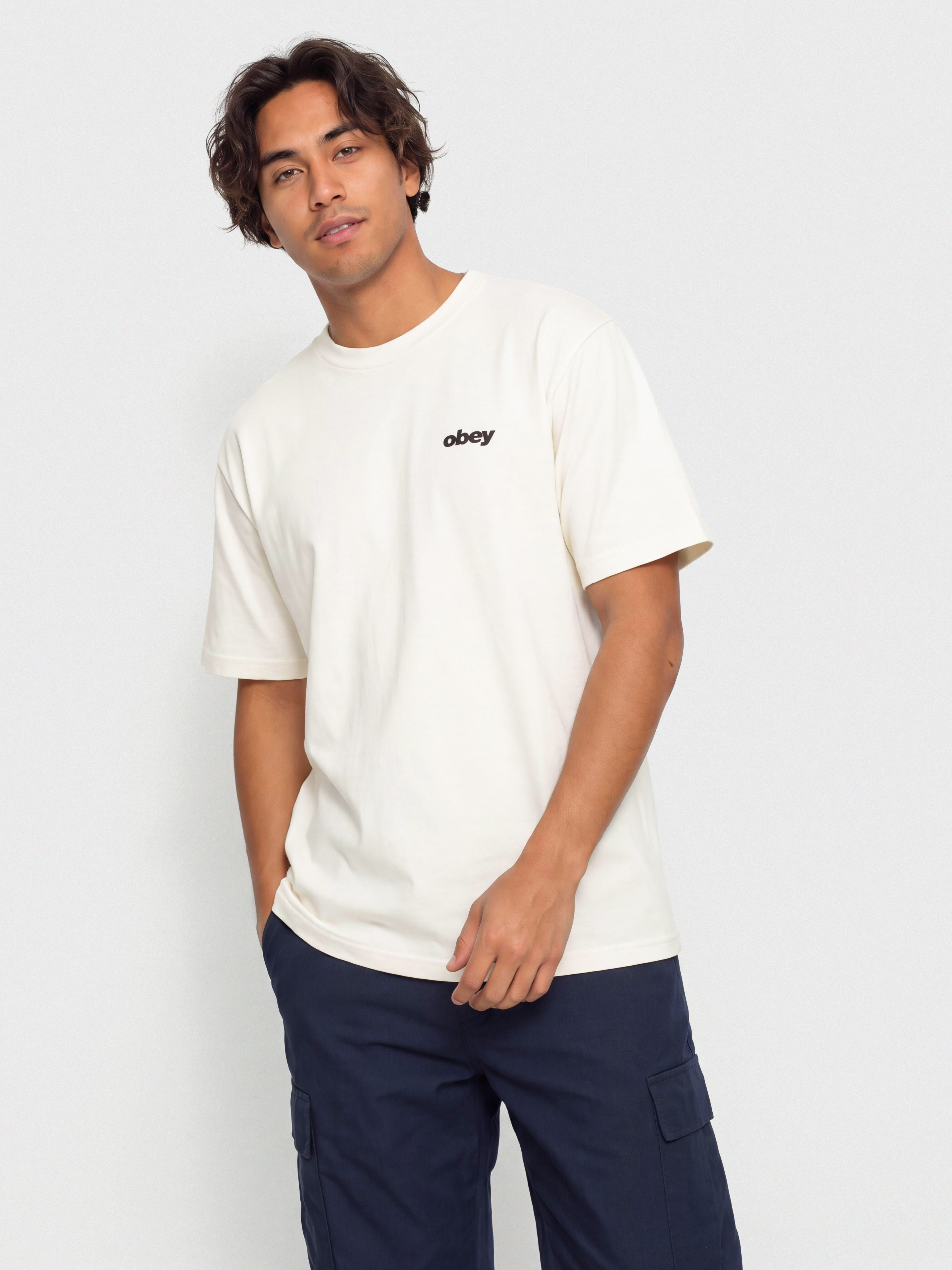 T-shirt OBEY Stronger Together (vintage white)
