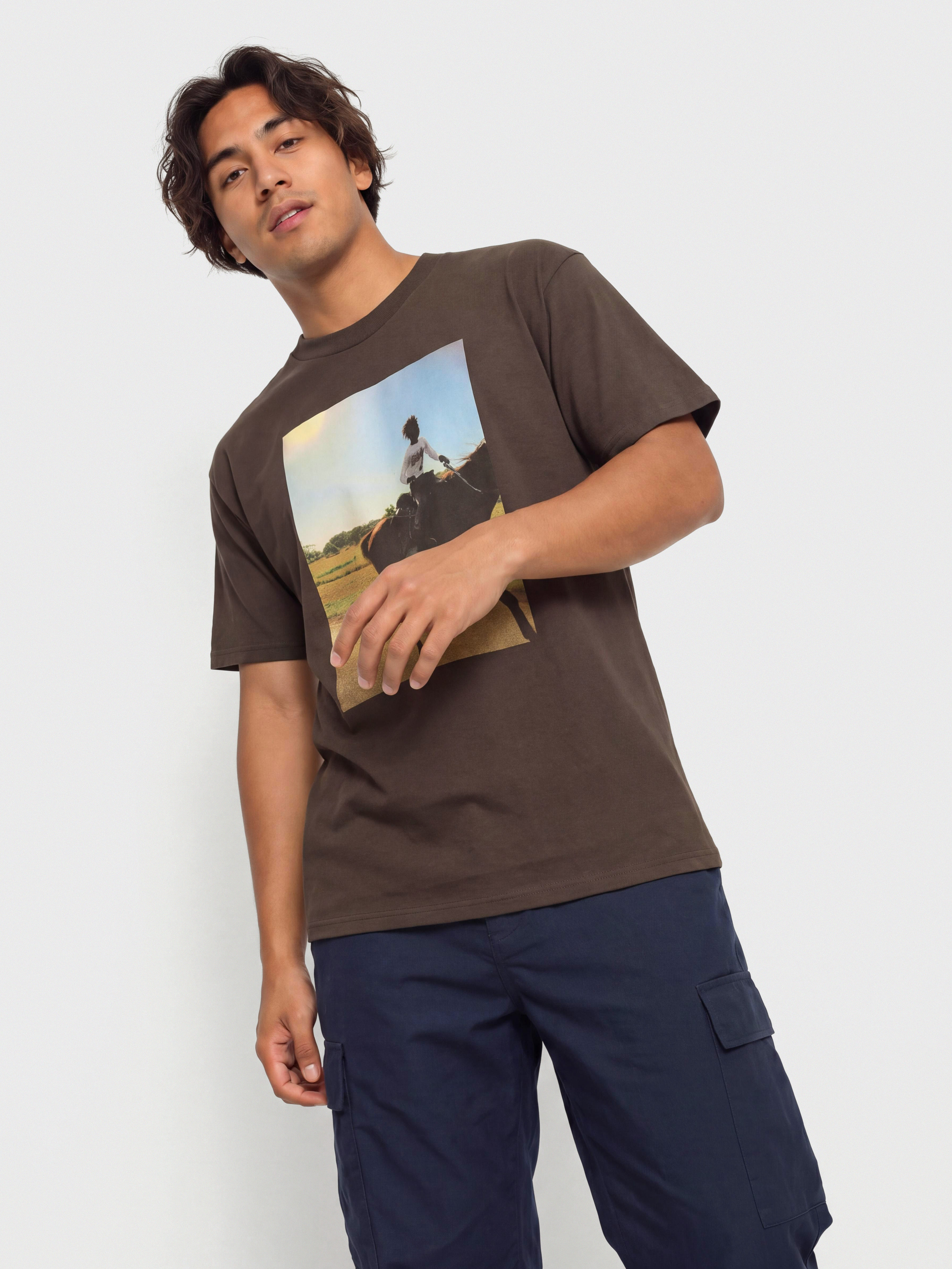T-shirt OBEY Trail Ride (java brown)