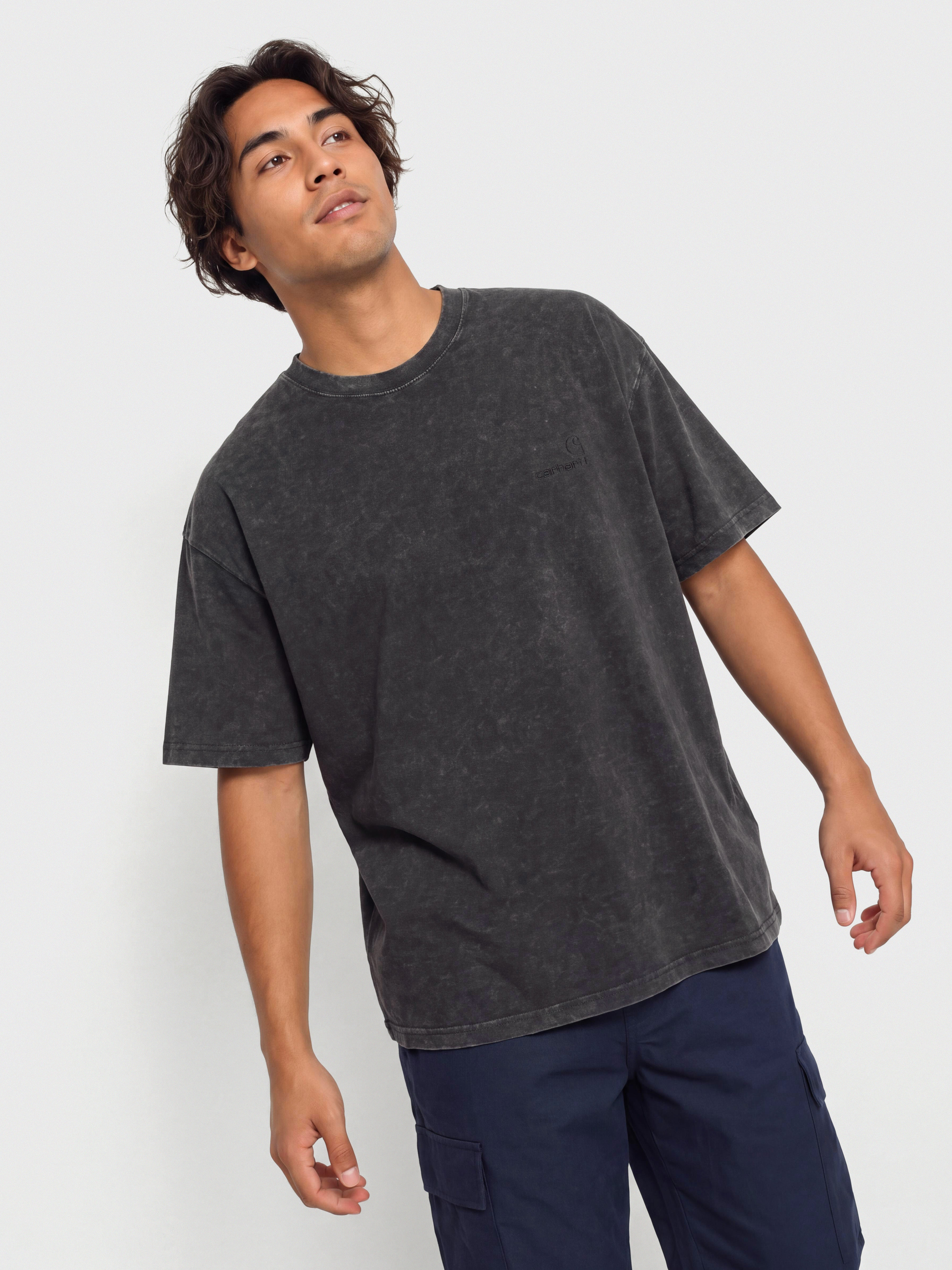T-shirt Carhartt WIP Lambert (black/moon wash)