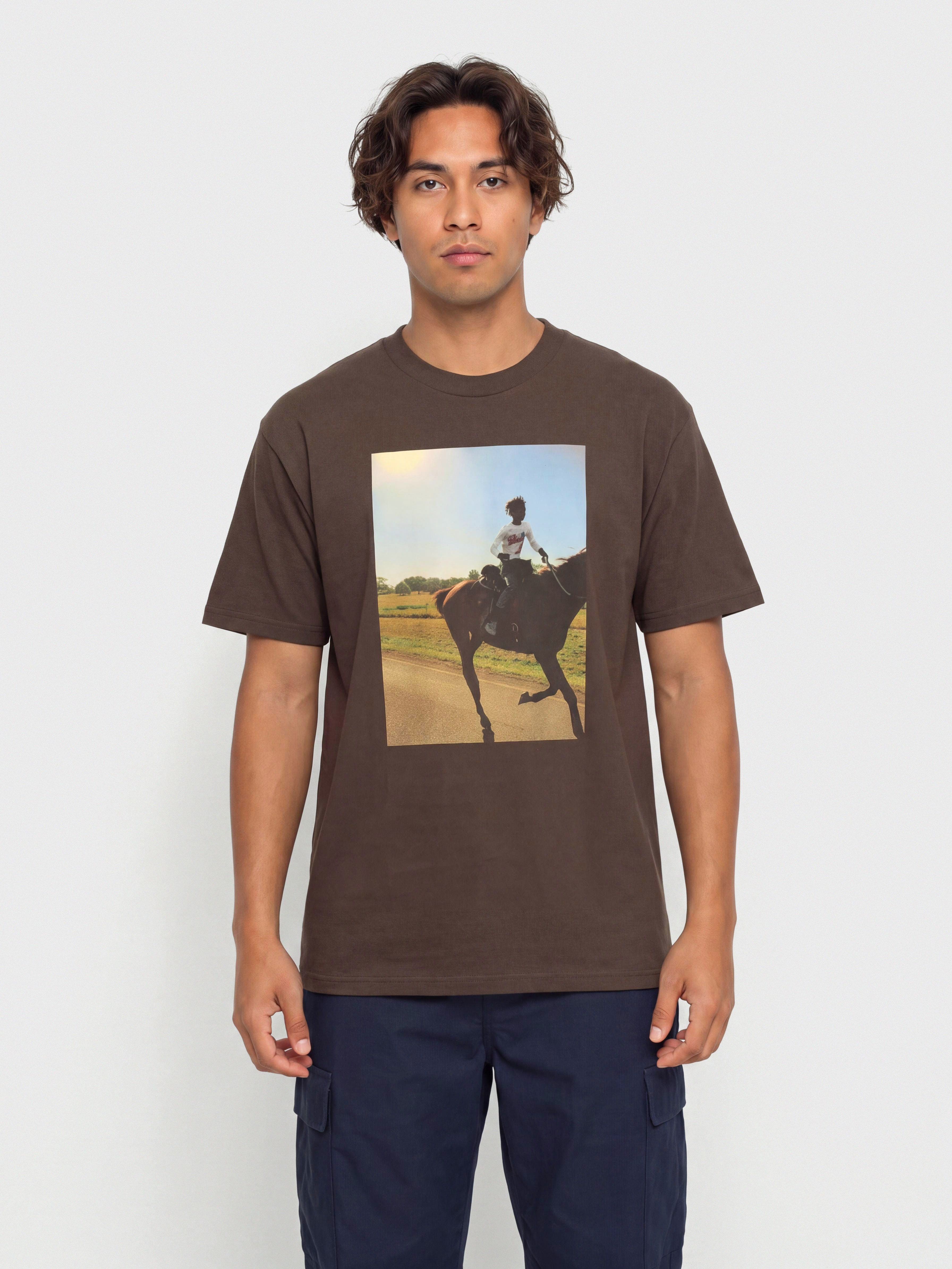 T-shirt OBEY Trail Ride (java brown)