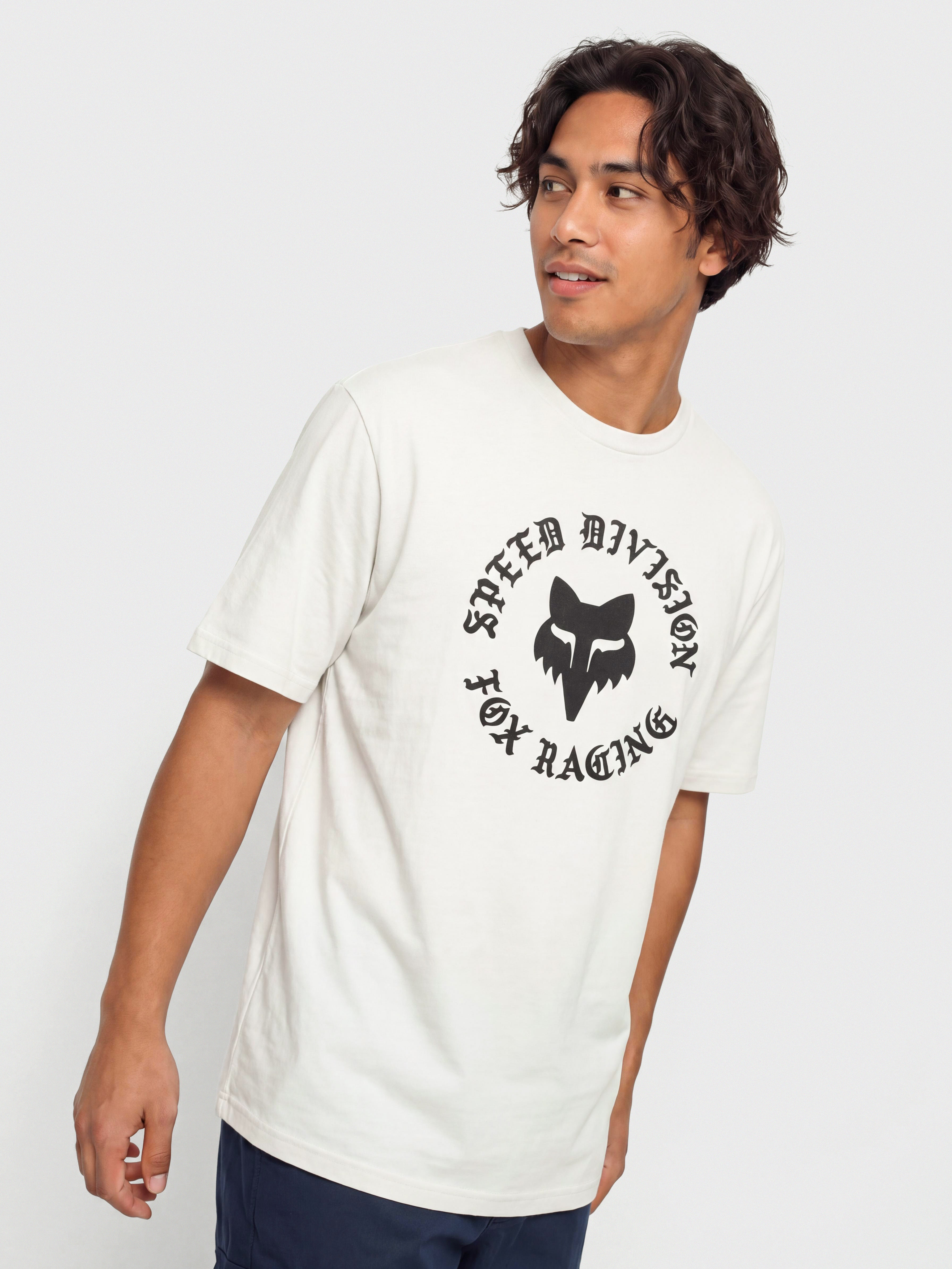 T-shirt Fox Badge 195 (light grey)