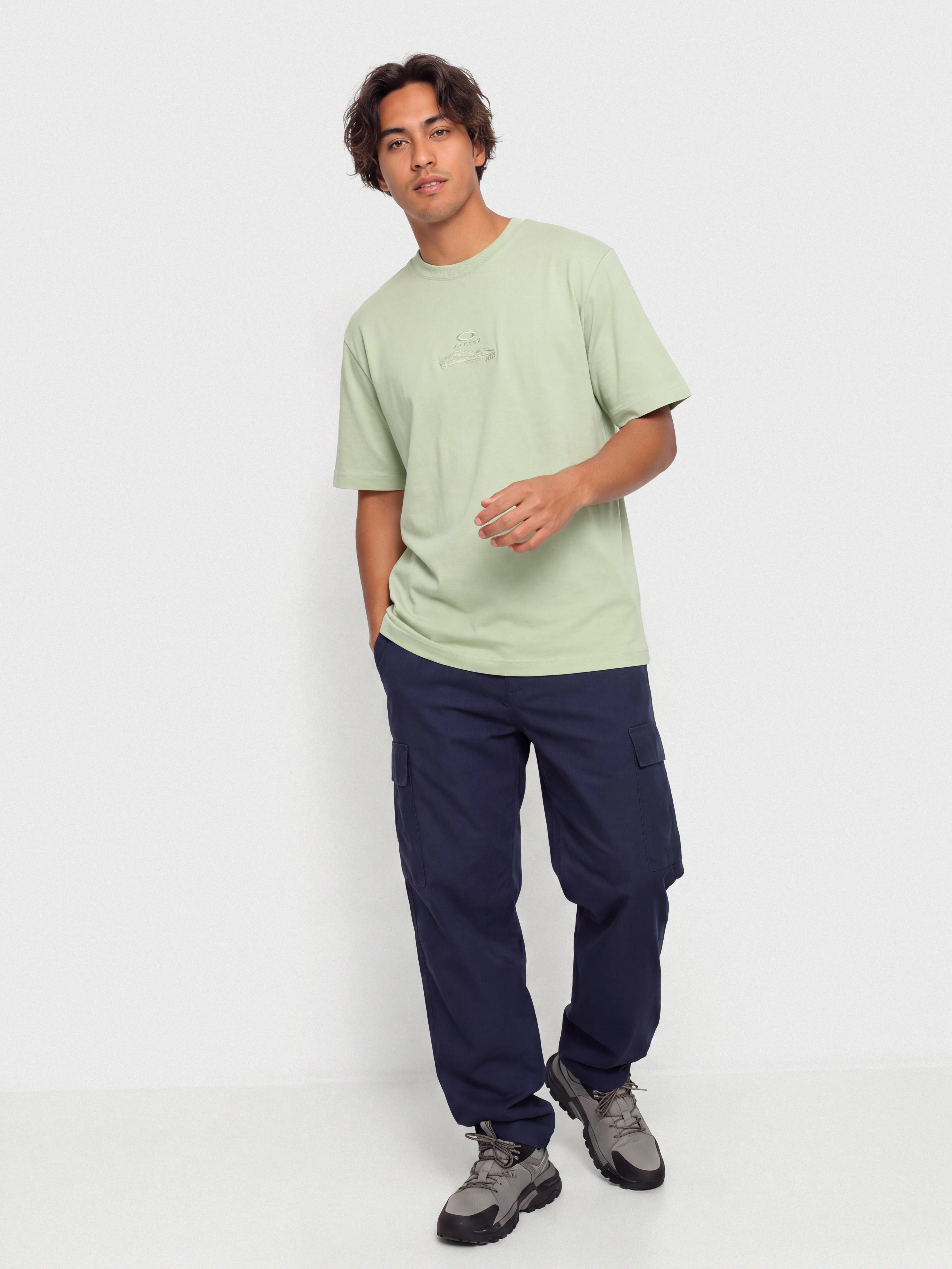 T-shirt Oakley Mtn Ridge Embroidered (faded green)