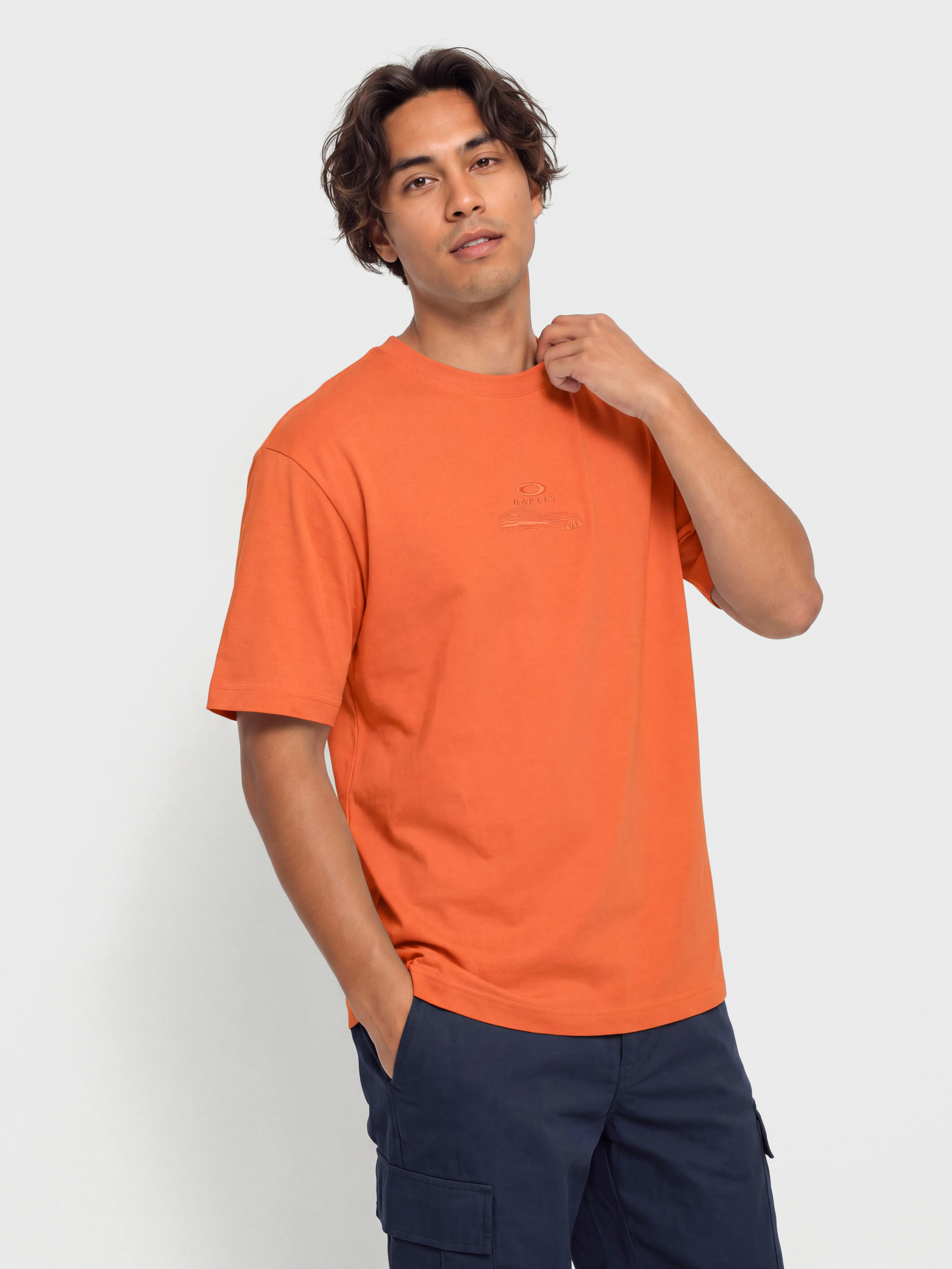 T-shirt Oakley Mtn Ridge Embroidered (aviator orange)