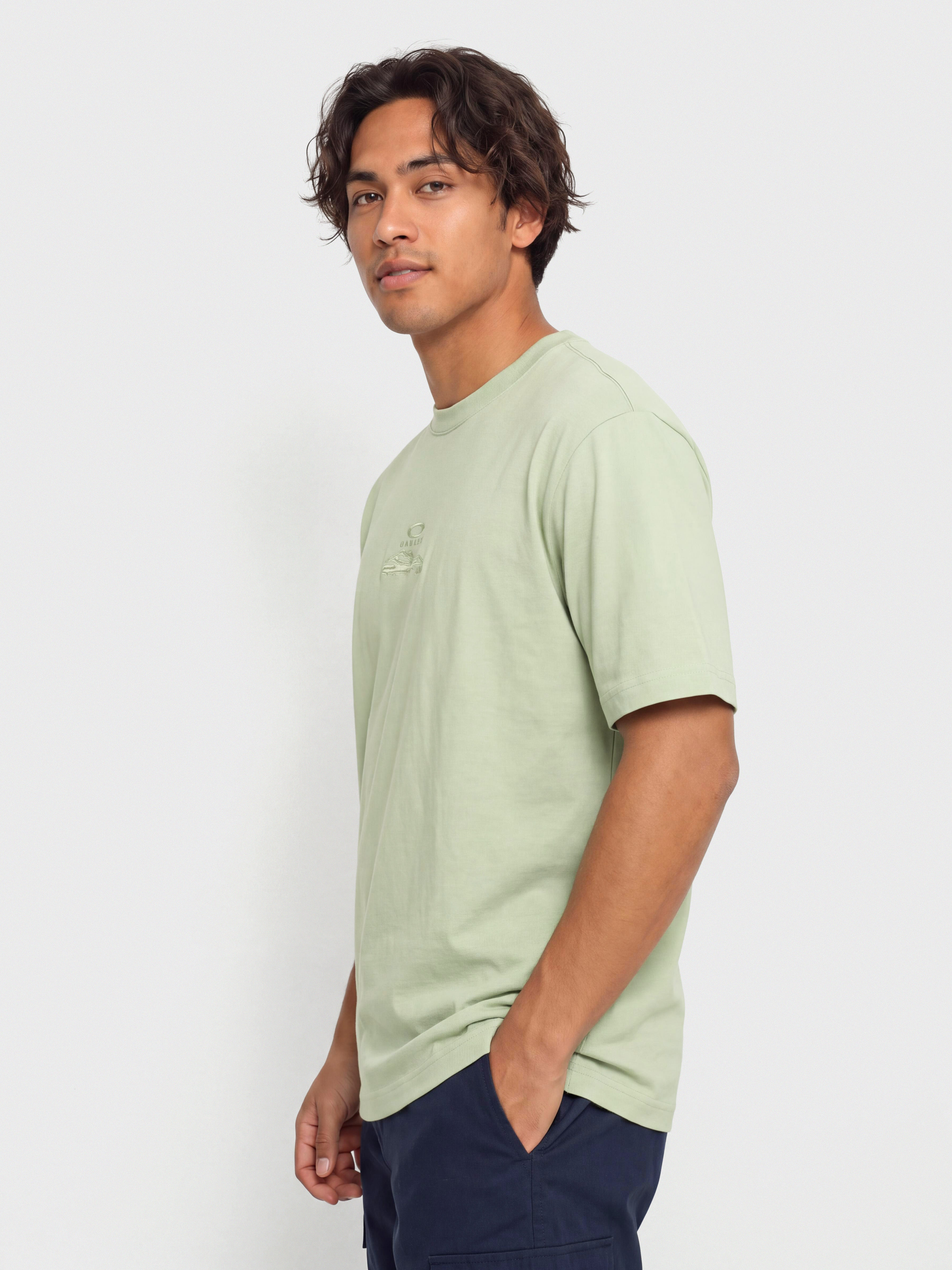 T-shirt Oakley Mtn Ridge Embroidered (faded green)