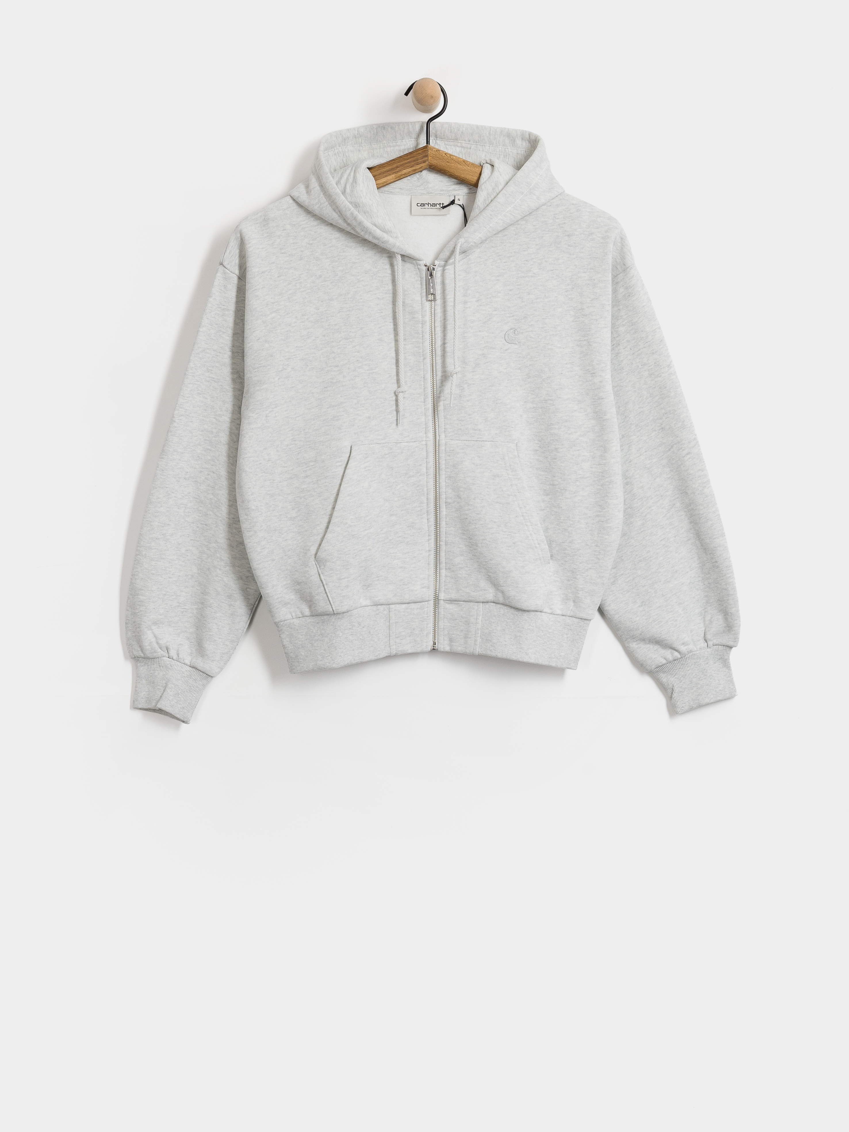 Bluza z kapturem Carhartt WIP Casey ZHD Wmn (ash heather/silver)